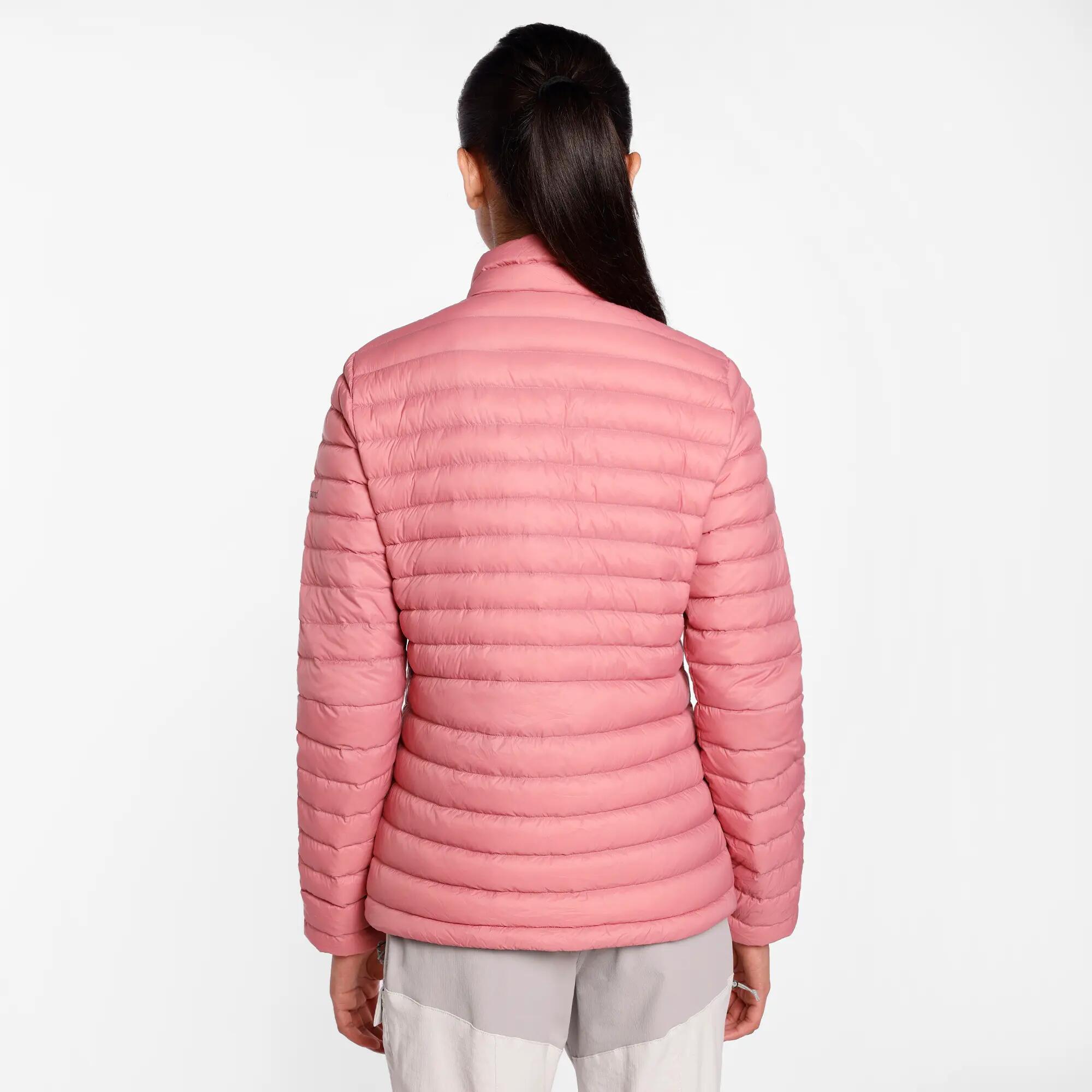 Women Lightweight Packable Down Jacket TREK100 Upto -5°C - Peach -  2