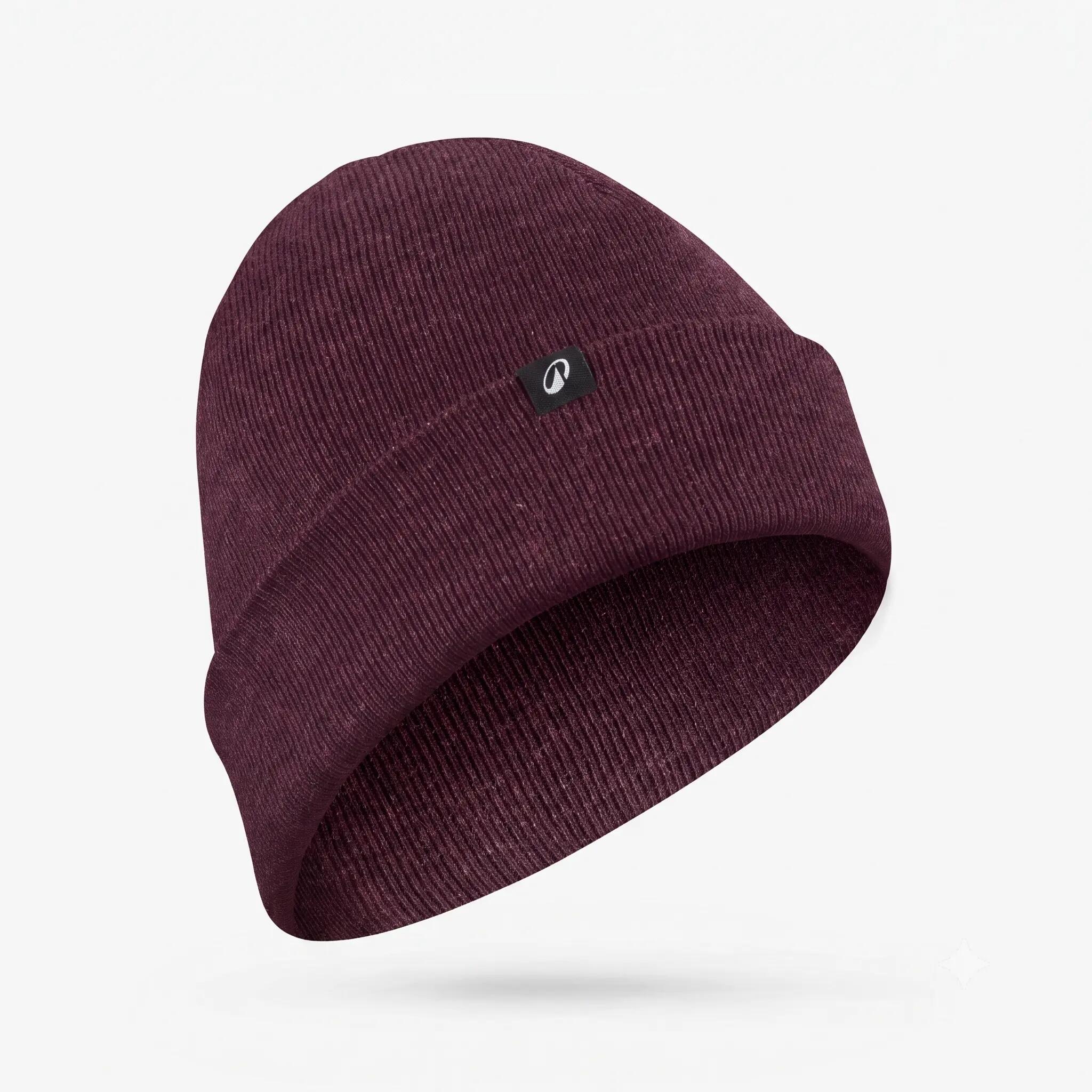 Adults’ reversible hat, RIDER 500 Burgundy -  1