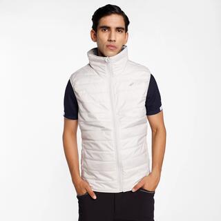 Men Sleeveless Padded Jacket Beige
