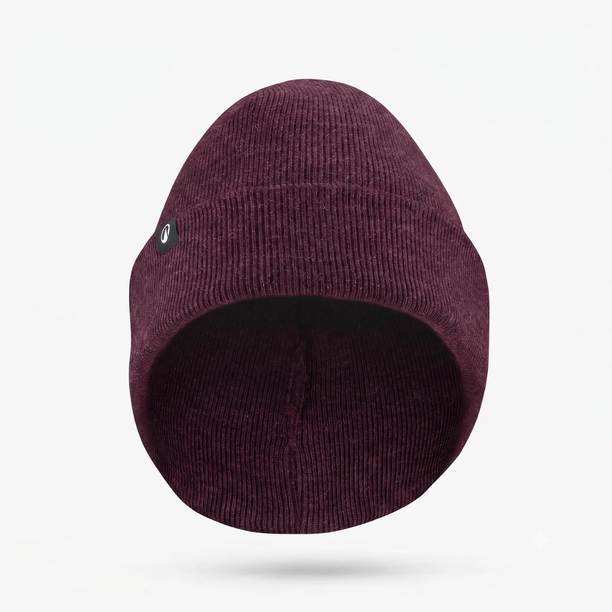 Adults’ reversible hat, RIDER 500 Burgundy -  3