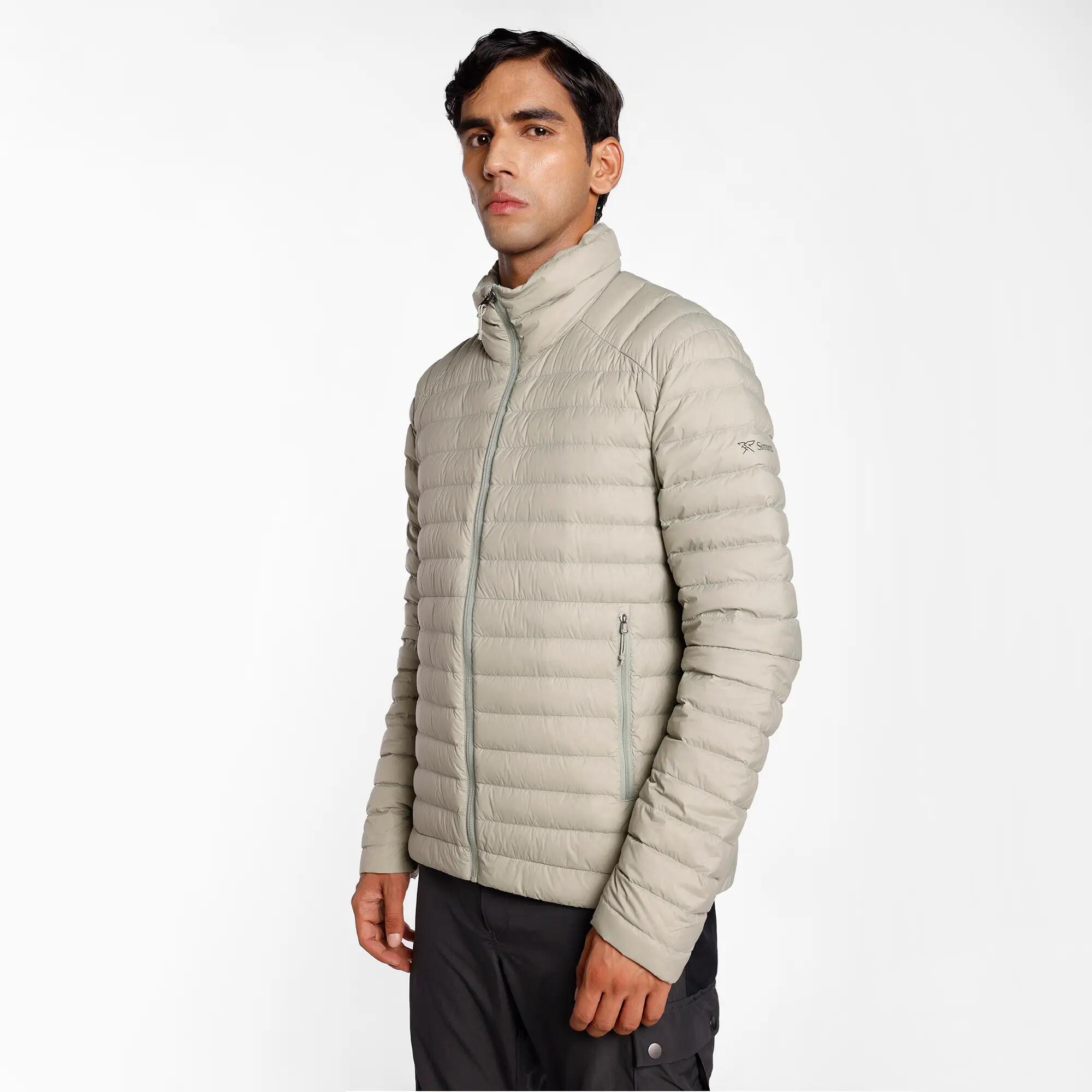 Men Lightweight 700 CUIN Packable Down Jacket MT100 Upto -5°C - Beige -  1
