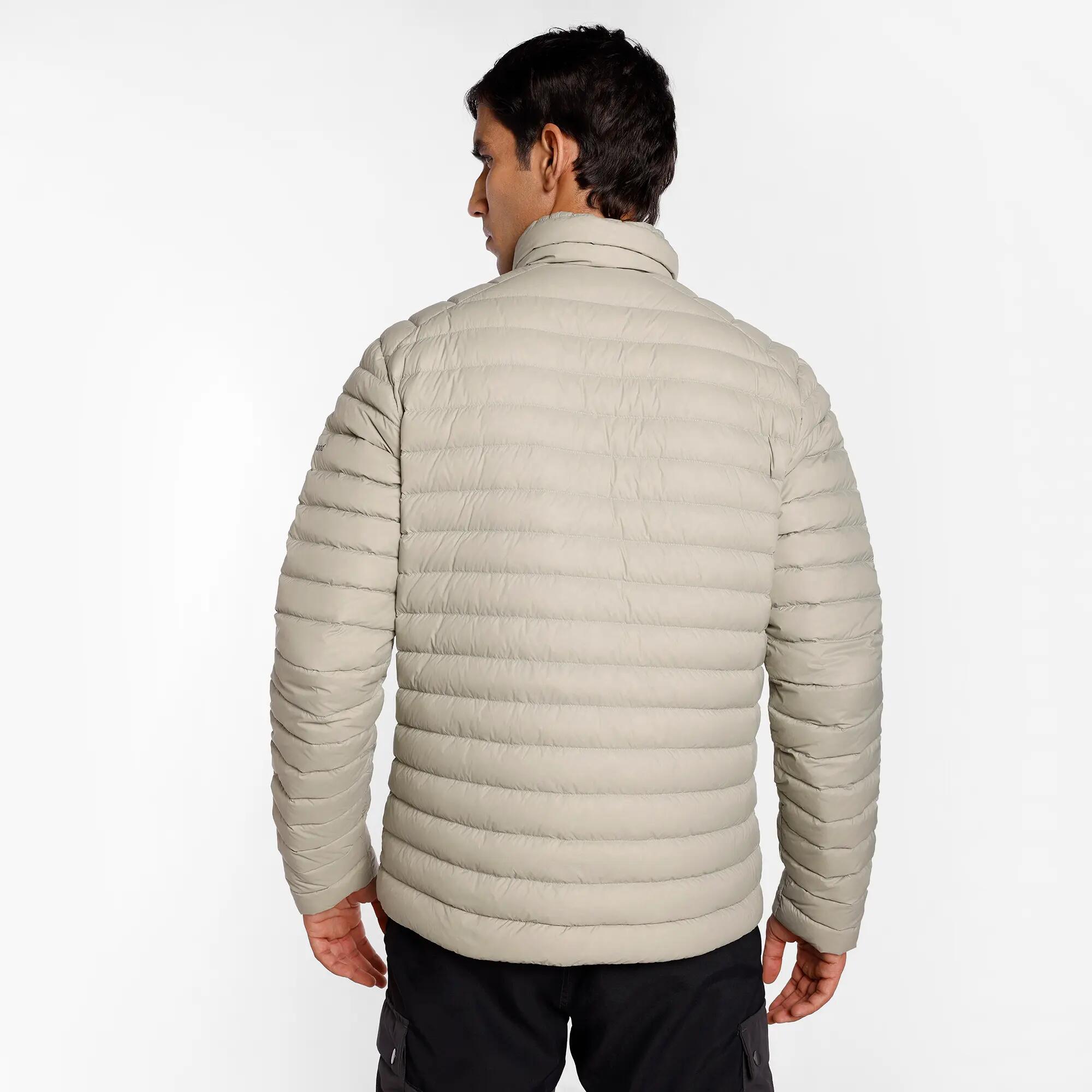 Men Lightweight 700 CUIN Packable Down Jacket MT100 Upto -5°C - Beige -  2