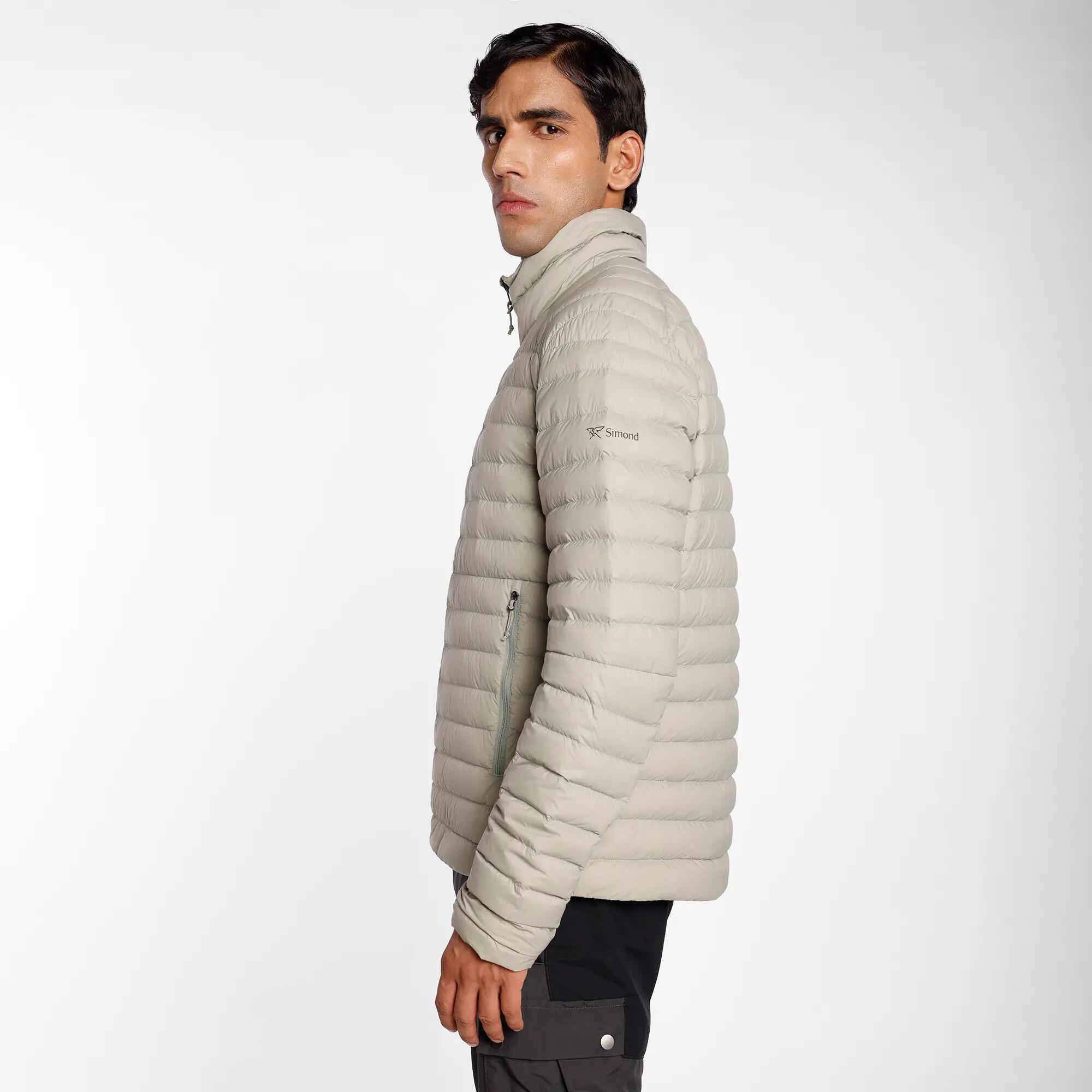 Men Lightweight 700 CUIN Packable Down Jacket MT100 Upto -5°C - Beige -  5