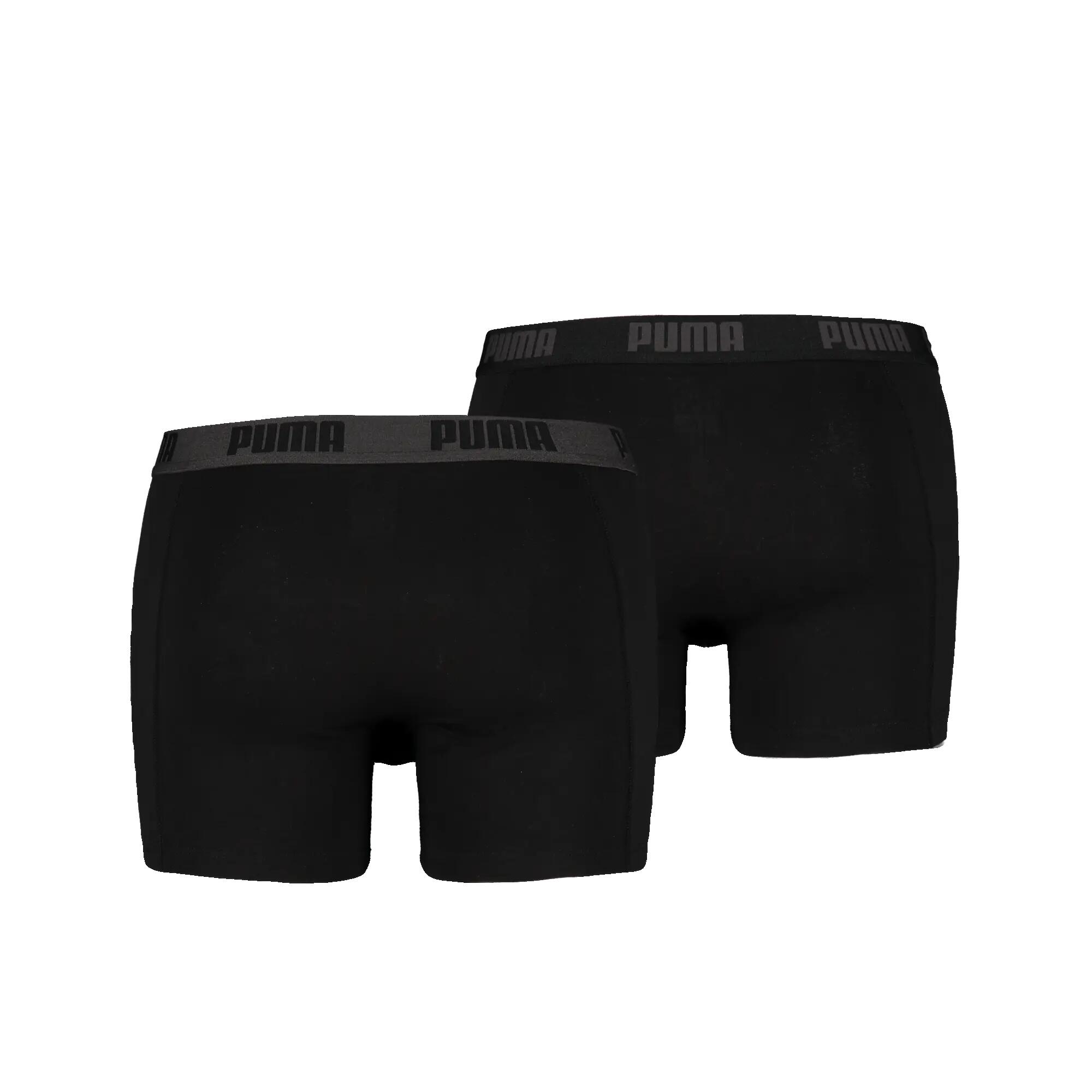 LOT DE 2 BOXERS SPORT PUMA NOIR EN COTON RESPIRANT 2/2