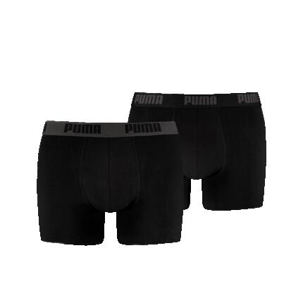 LOT DE 2 BOXERS SPORT PUMA NOIR EN COTON RESPIRANT
