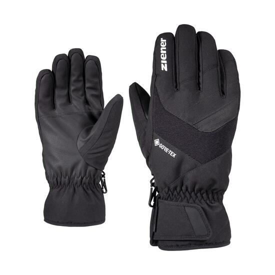 Guanti sci adulto Ziener 1734 GORE-TEX® nero e bianco