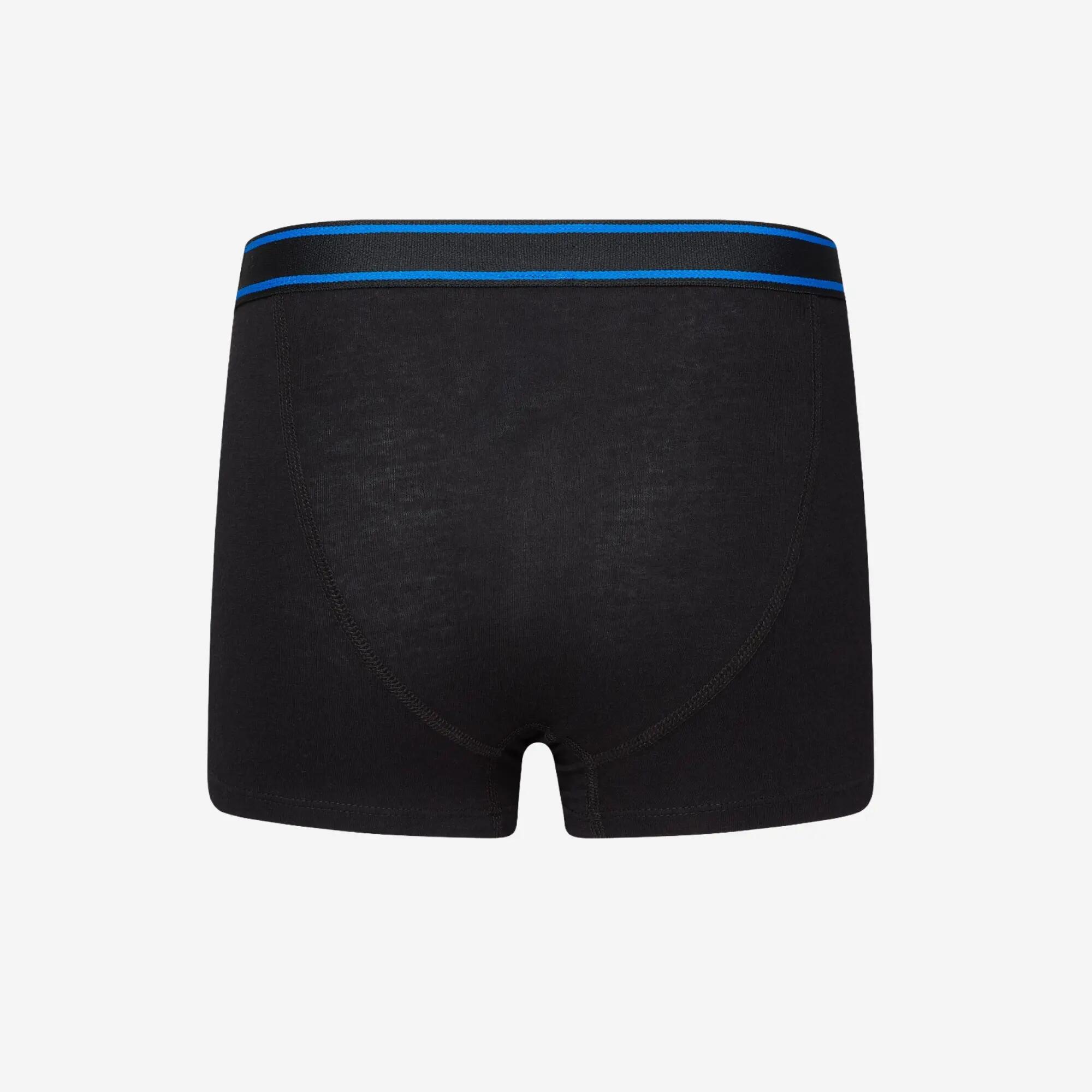 Lot de 2 caleçons en coton enfant, noir 7/7