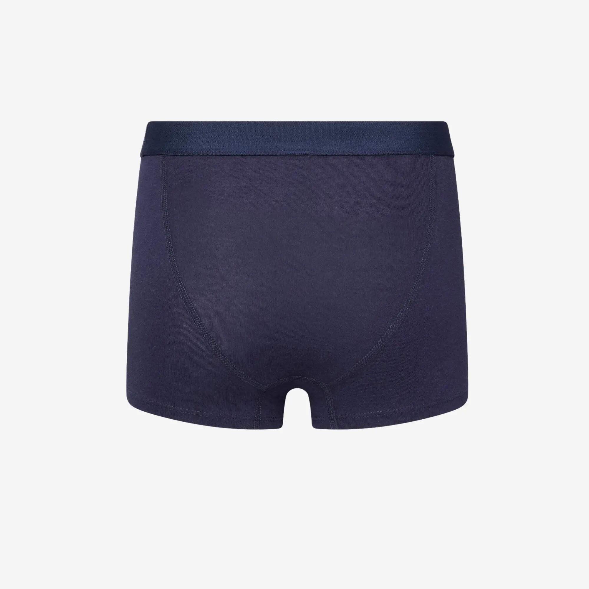 Lot de 2 caleçons en coton enfant, bleu marine 4/5
