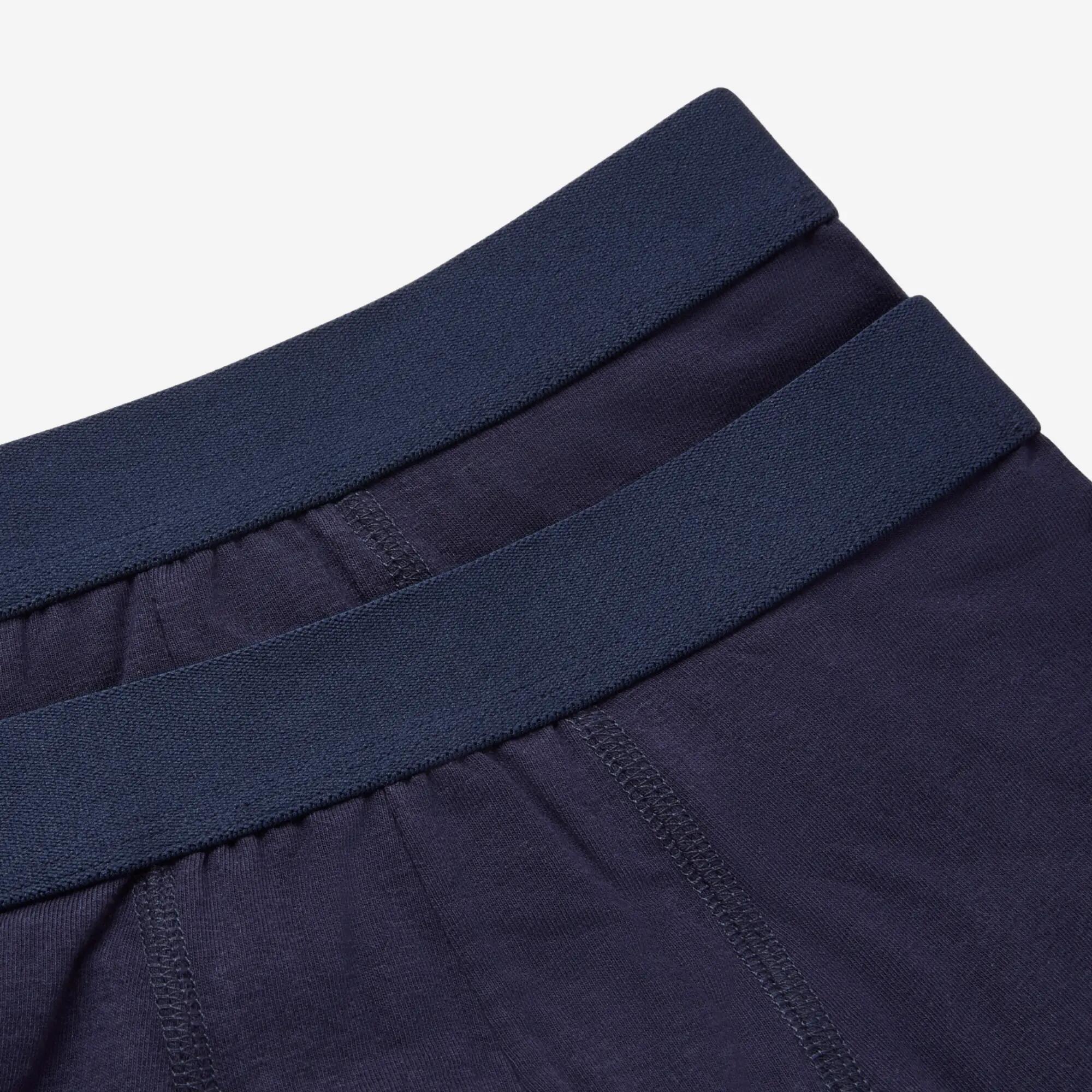 Lot de 2 caleçons en coton enfant, bleu marine 2/5