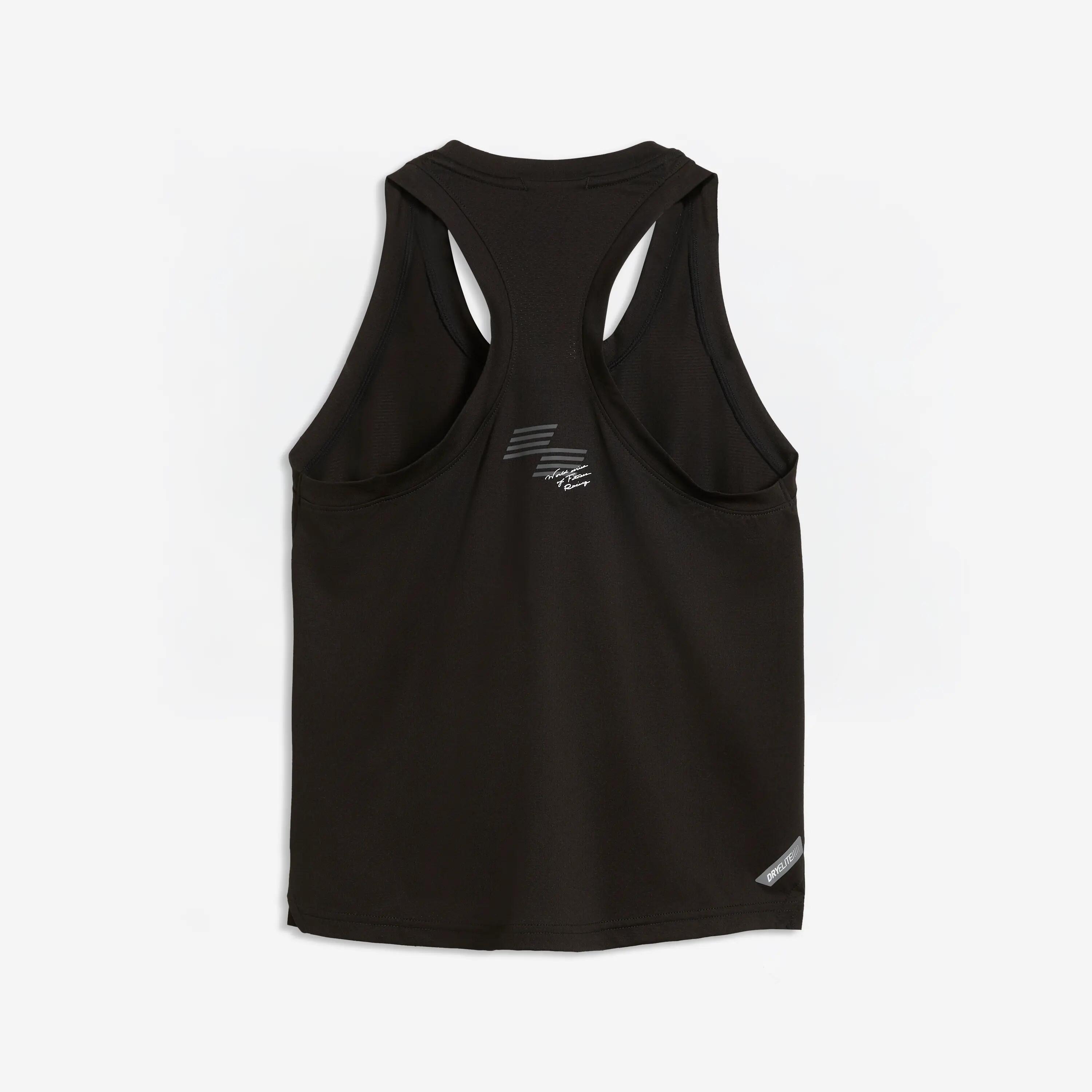 Camiseta Fitness Hyrox Mujer Negro Sin Mangas 4/5