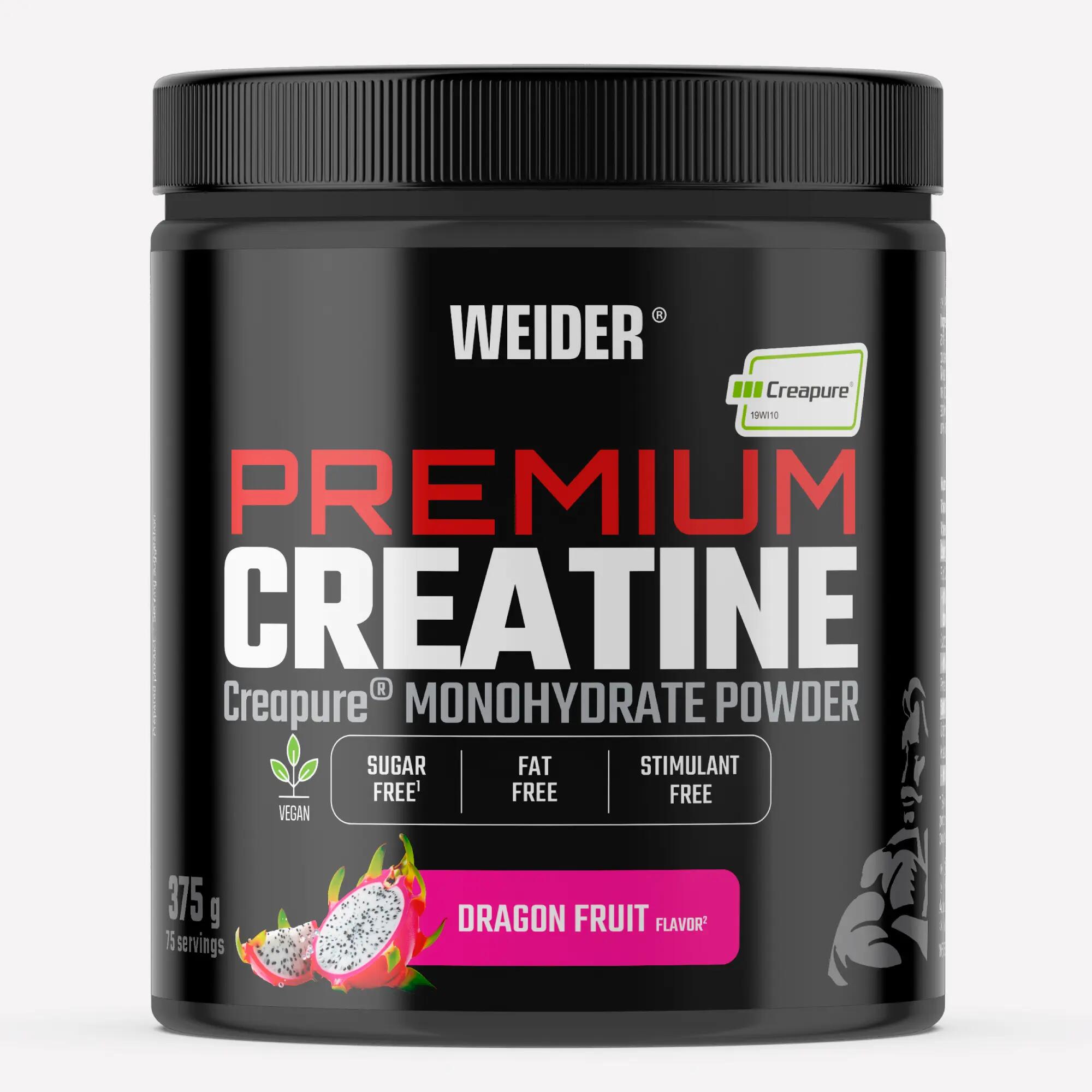 Creatina monohidrato Creapure® sabor pitaya 375g  Weider Dragon Fruit 1/4