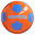 First Kick football - Size 3 (for children under 8 years old) Orange Blue