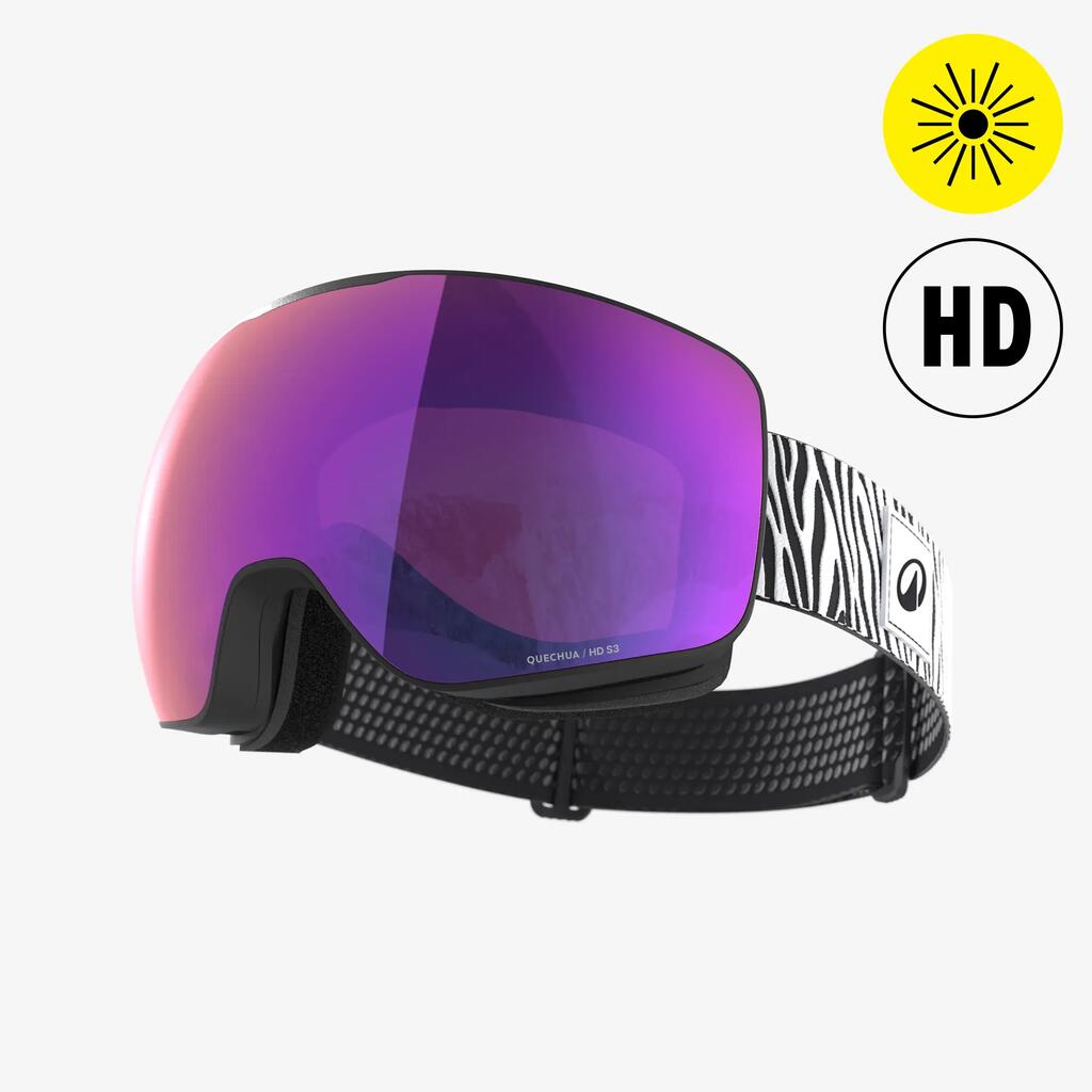 Good-weather ski goggles adults + children, G900 S HD Zebra