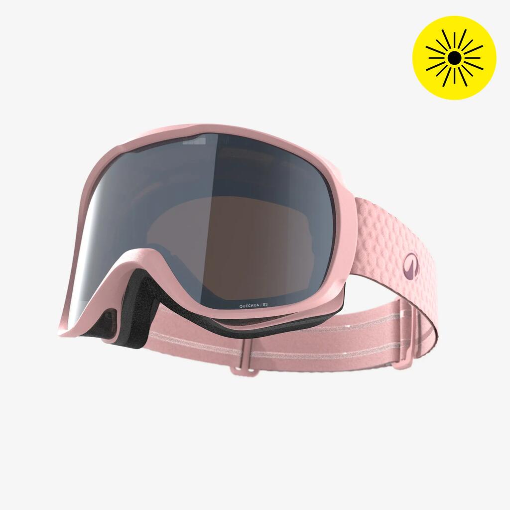 Kids’ and Adults’ fine weather ski and snowboard mask, G 500 S3 - Pink