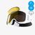 Masque de ski et de snowboard tout temps enfant et adulte - g 100 i - blanc