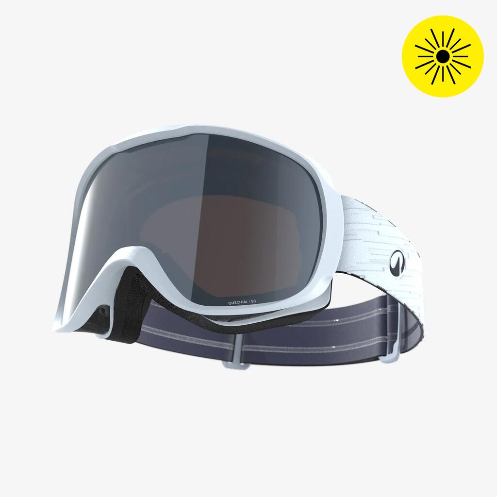 Ski and snowboard good weather goggles (S3), children and adults, G500 Blue