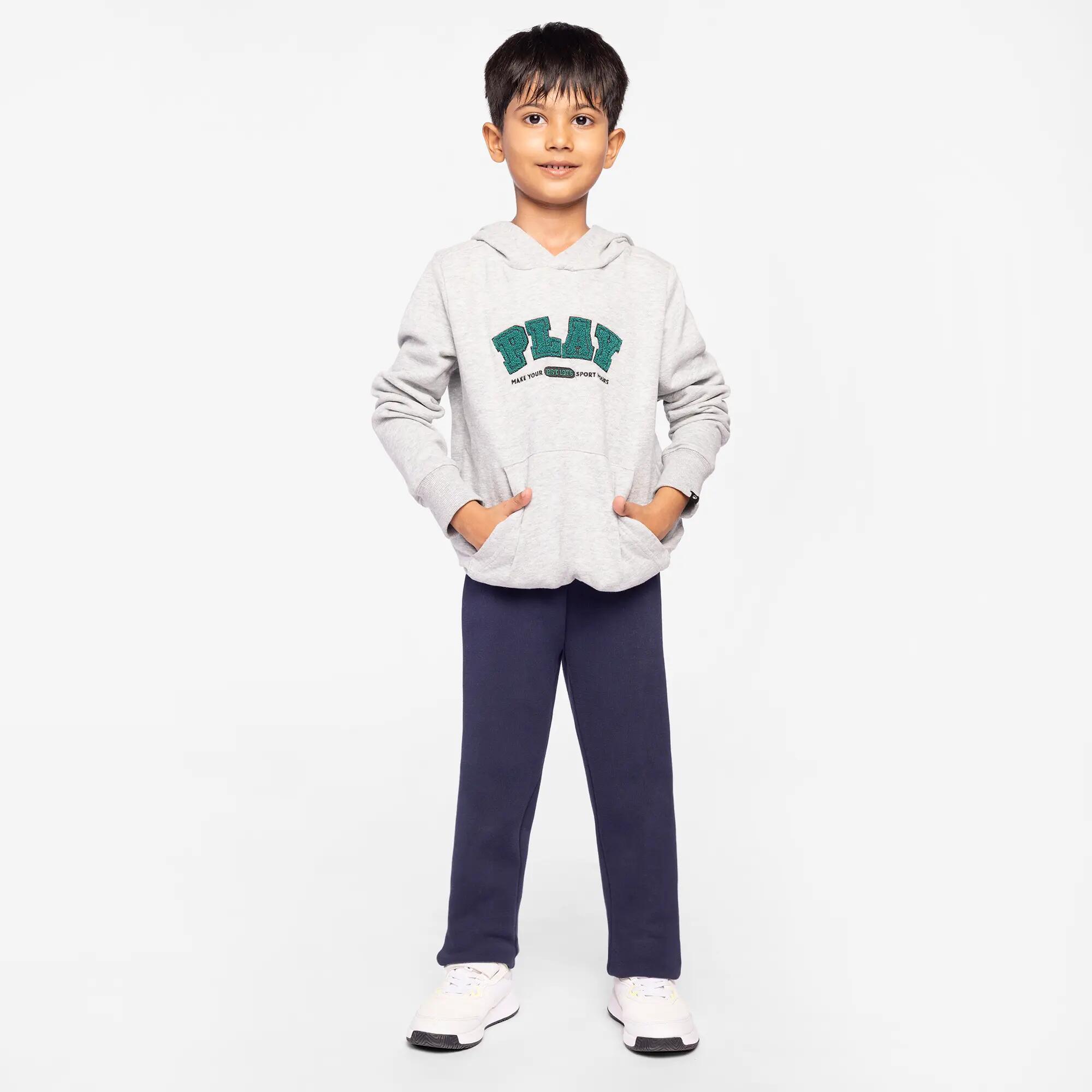 Kid's Cotton Hoodie, Sweatshirt, 500 - Red -  1