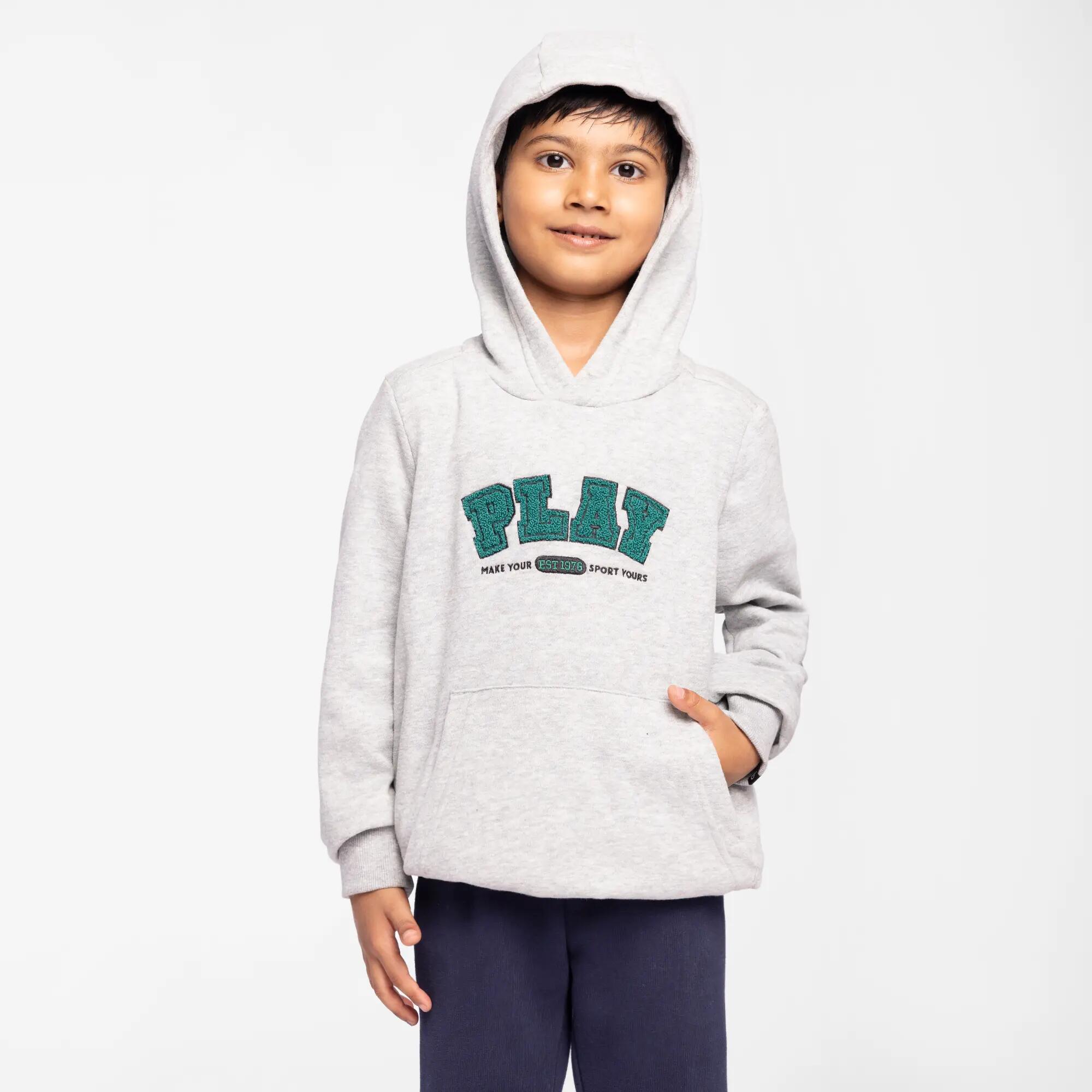 Kid's Cotton Hoodie, Sweatshirt, 500 - Red -  3