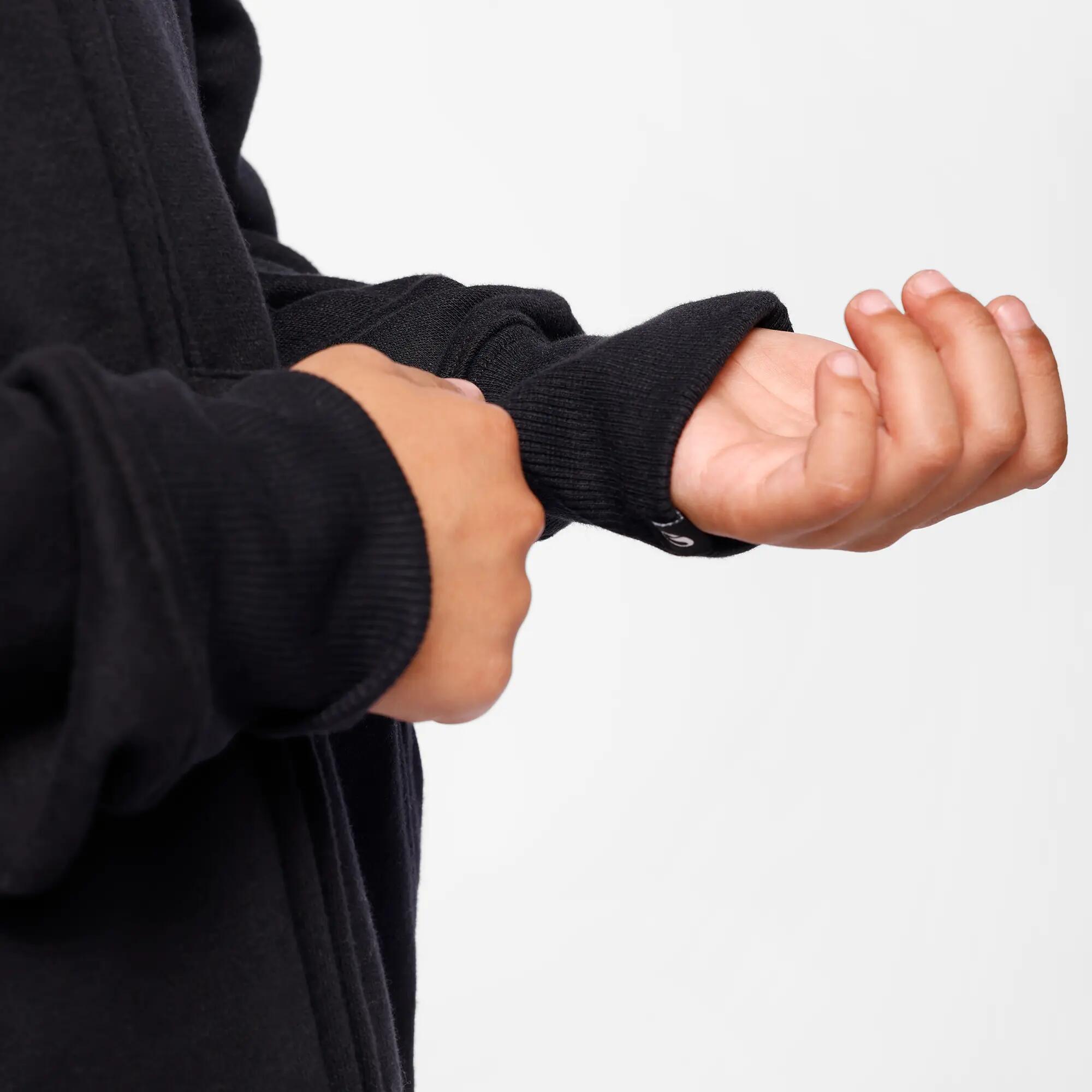Kid's Zip-Up Sweatshirt - Black -  5