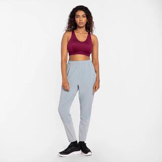 Women's Fitness Cardio Training Trackpants, 100 - Brown