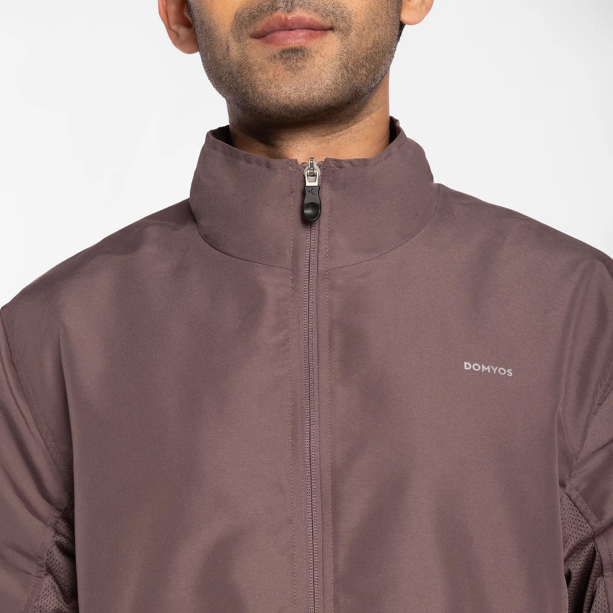 Men's Cardio Fitness Tracksuit Jacket FJA 100 - Indigo -  3
