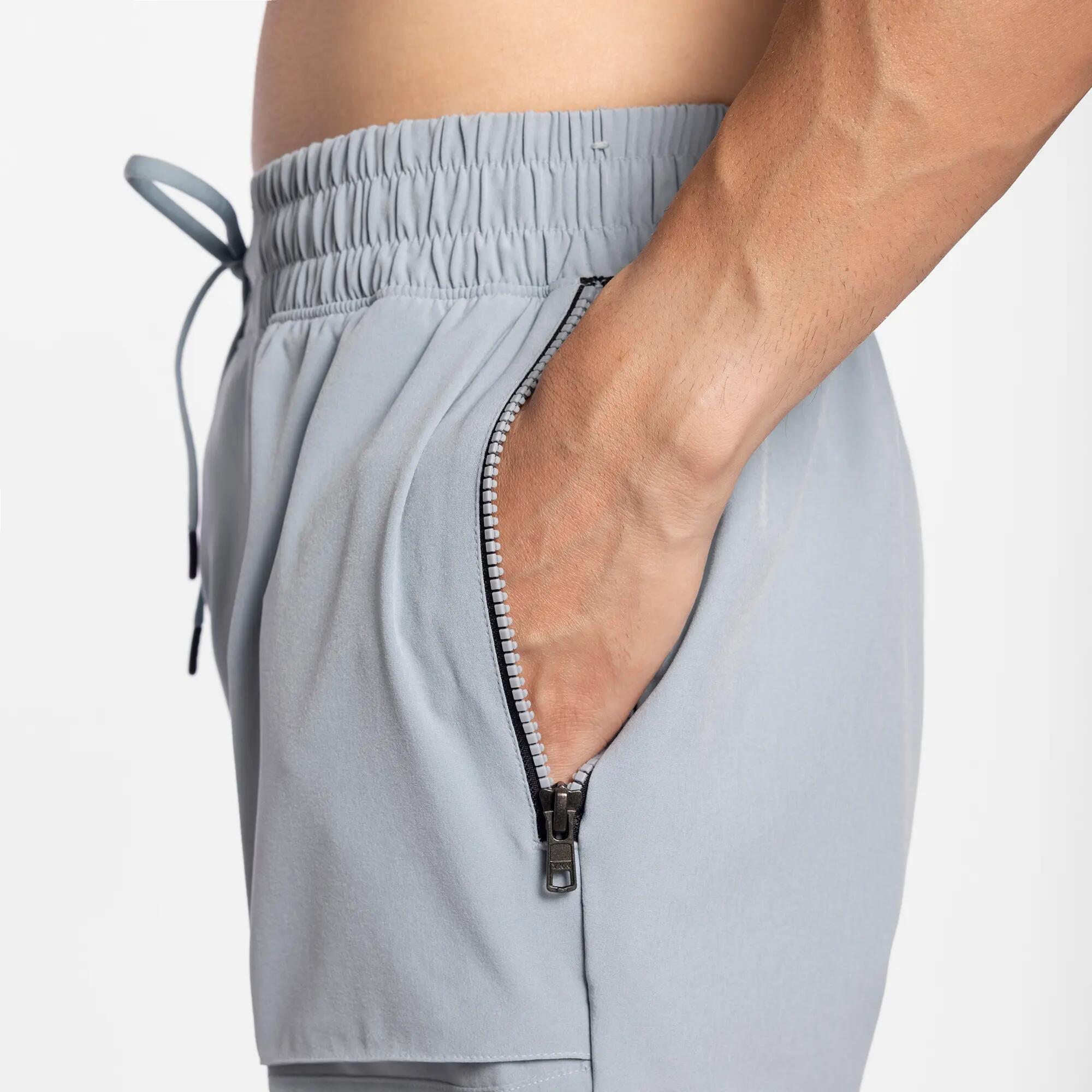 Men's Breathable Fitness Collection Trackpant - Rainy Blue -  4