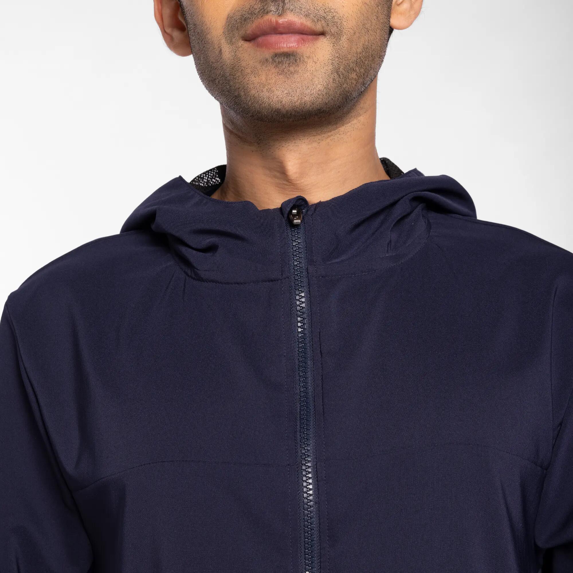 Men's hooded sports jacket lightweight, blue -  3