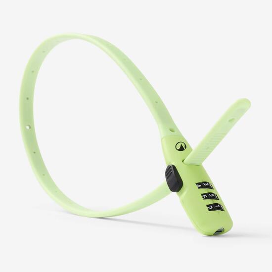 Antivol accessoires vélo, collier de serrage à fermeture à code, vert tilleul