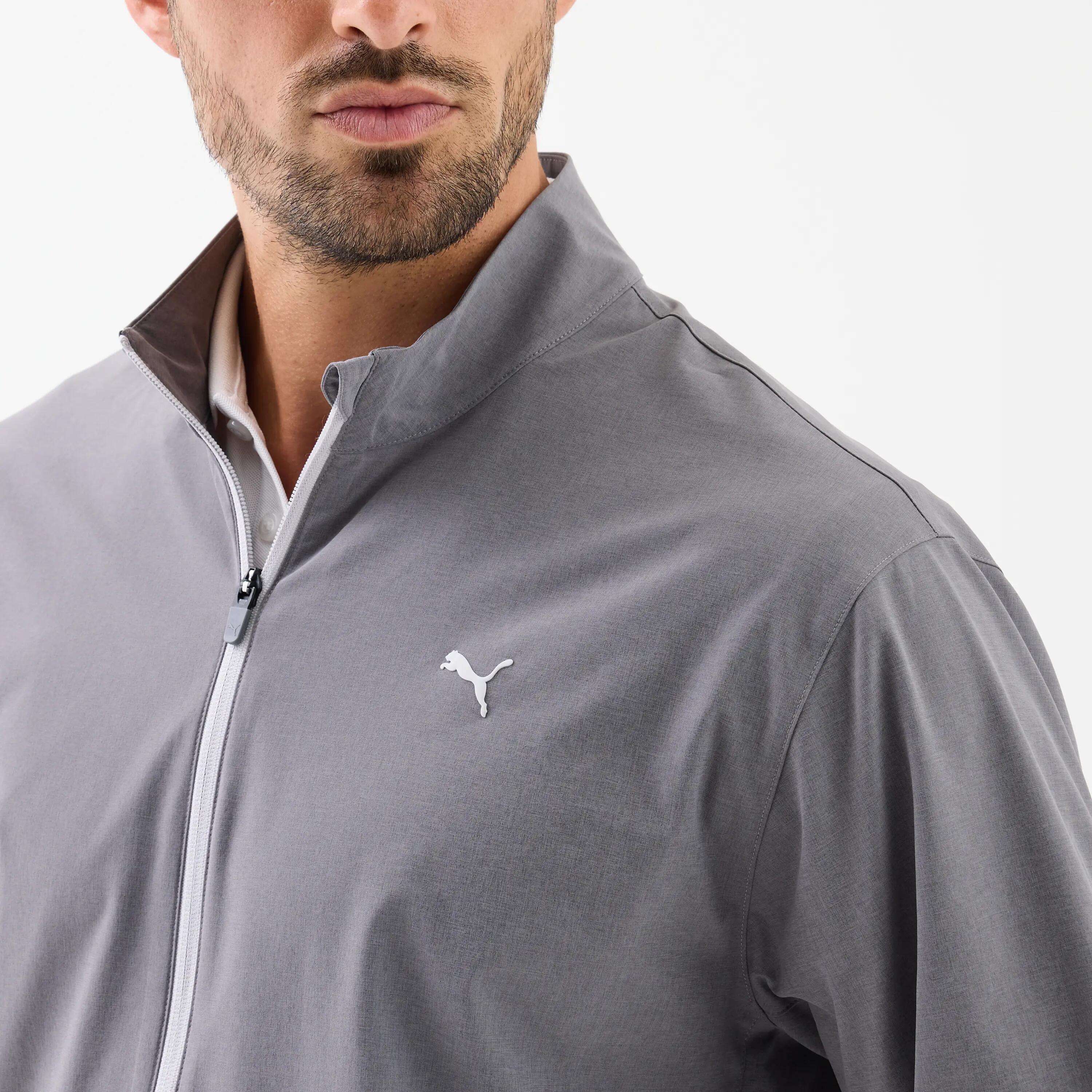 Veste de golf coupe-vent homme, gris 3/5