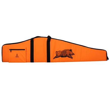 Fourreau fusil 1,23 m orange motif sanglier