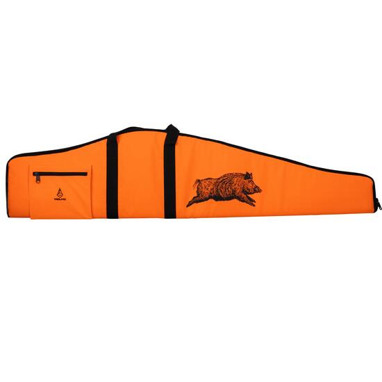 Fourreau fusil 1,23 m orange motif sanglier