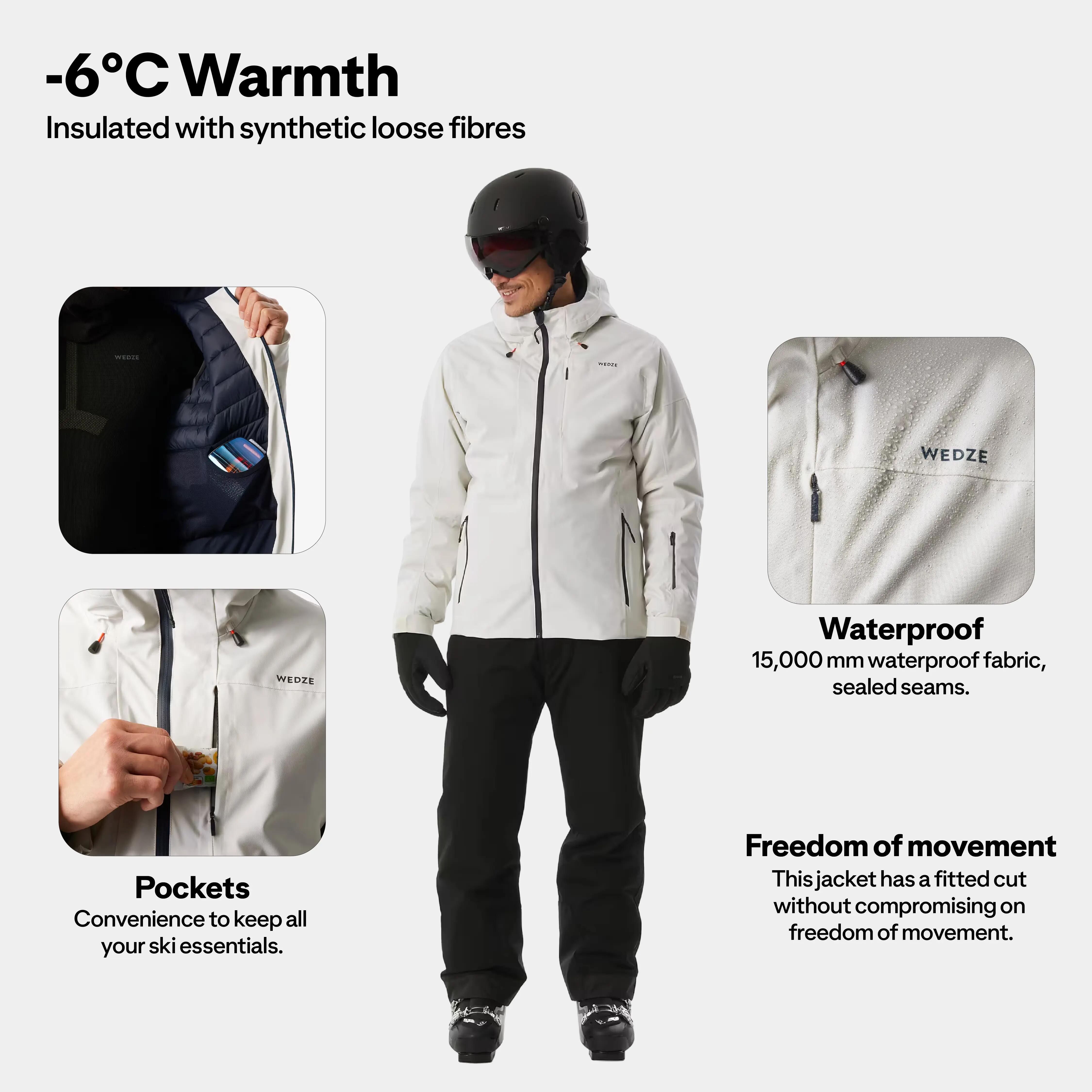 Men's Ski Jacket 500 -6°C - Yellow