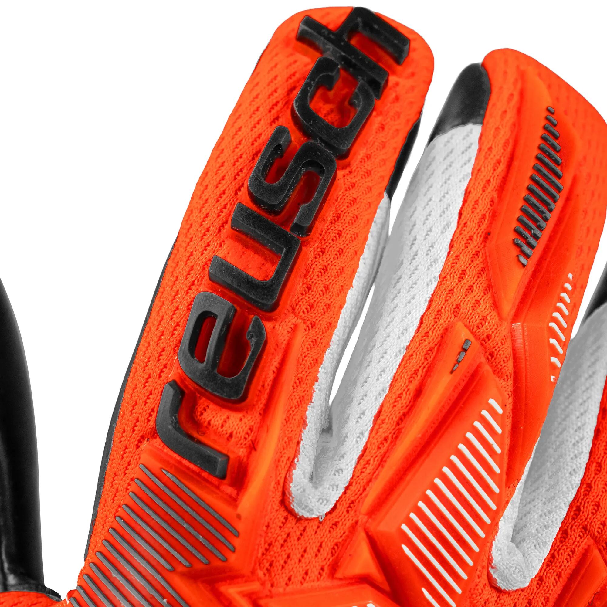 Guanti portiere bambino REUSCH ATTRAKT FREEGEL 26 arancioni neri 5/8