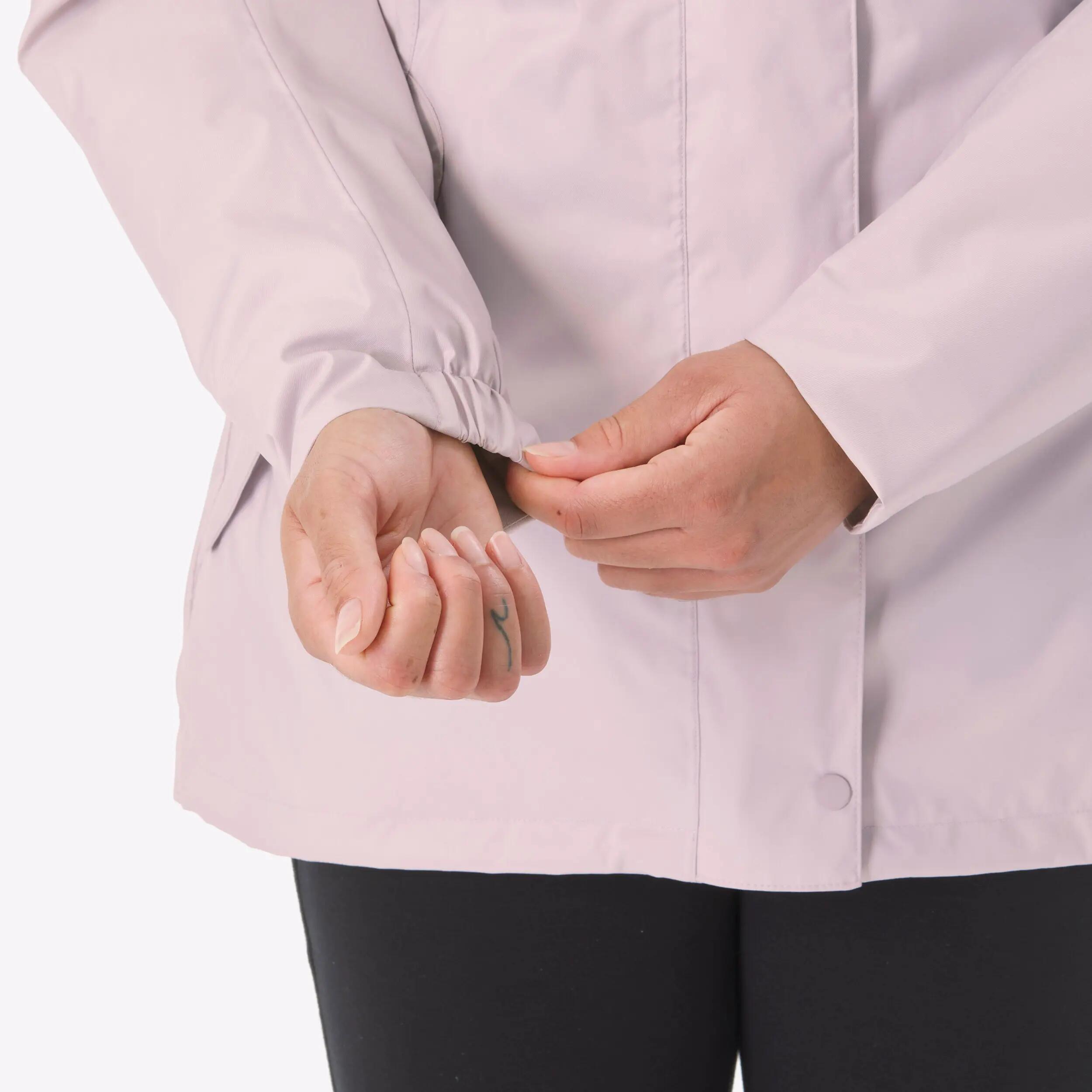 Women Winter Warm Snow Jacket - Padded & Waterproof Upto -10°C - Pink NH500 -  5