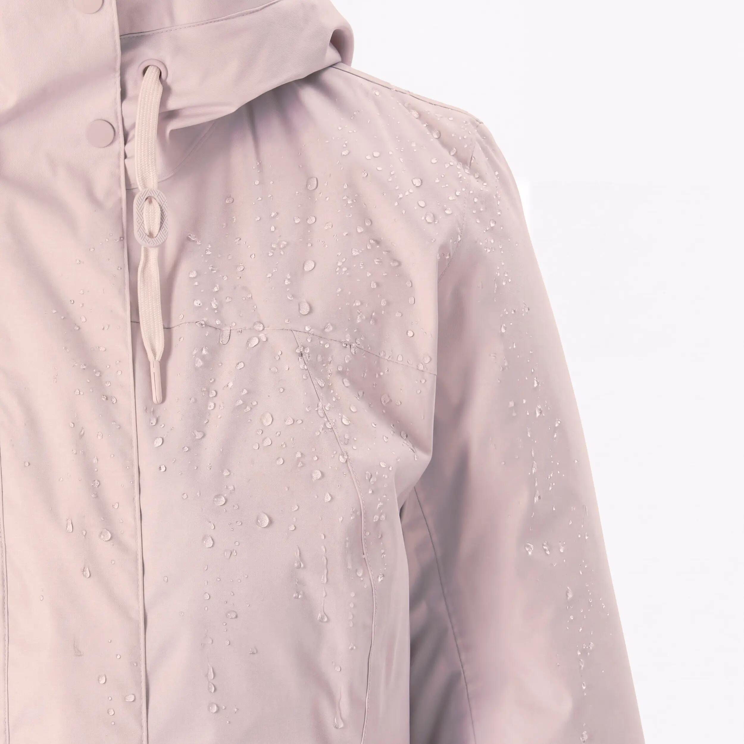 Women Winter Warm Snow Jacket - Padded & Waterproof Upto -10°C - Pink NH500 -  4