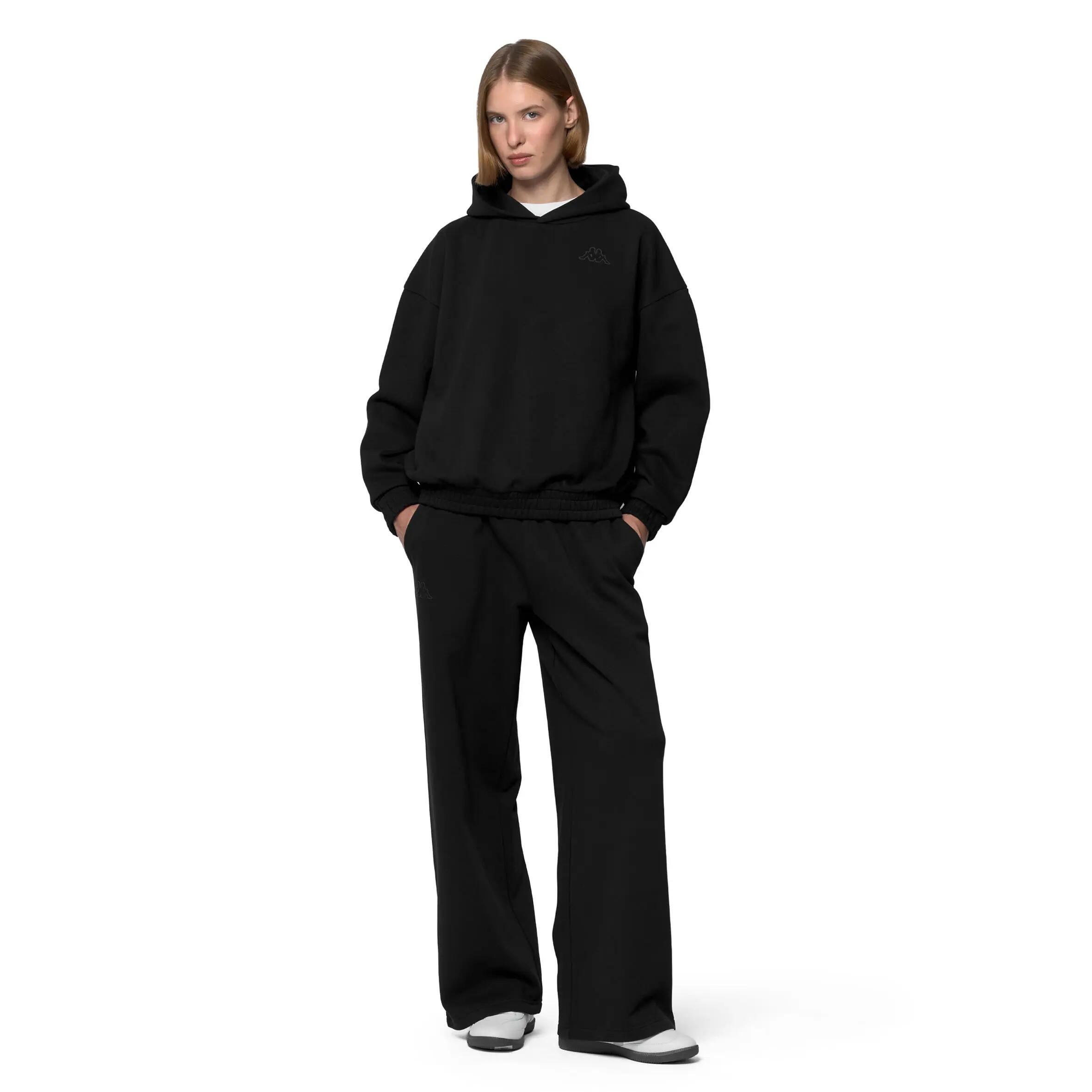 FELPA LOGO GINOV NERO DONNA 5/5