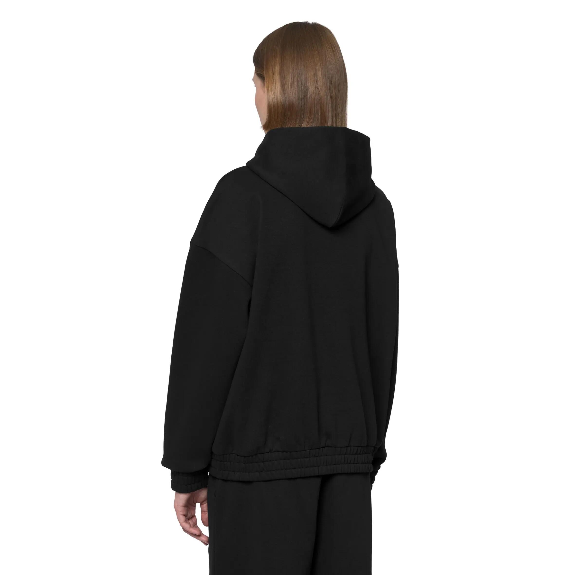 FELPA LOGO GINOV NERO DONNA 3/5
