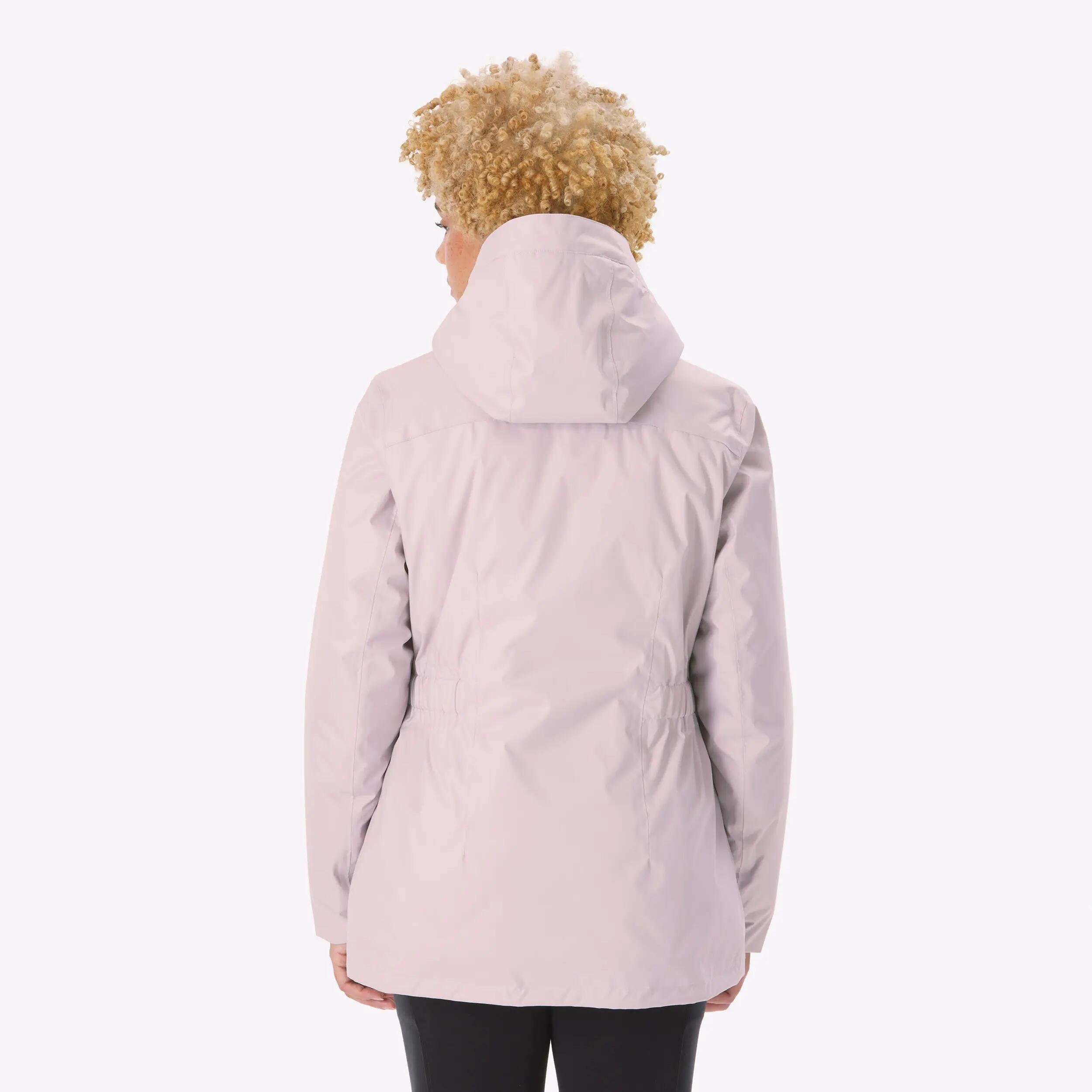Women Winter Warm Snow Jacket - Padded & Waterproof Upto -10°C - Pink NH500 -  3