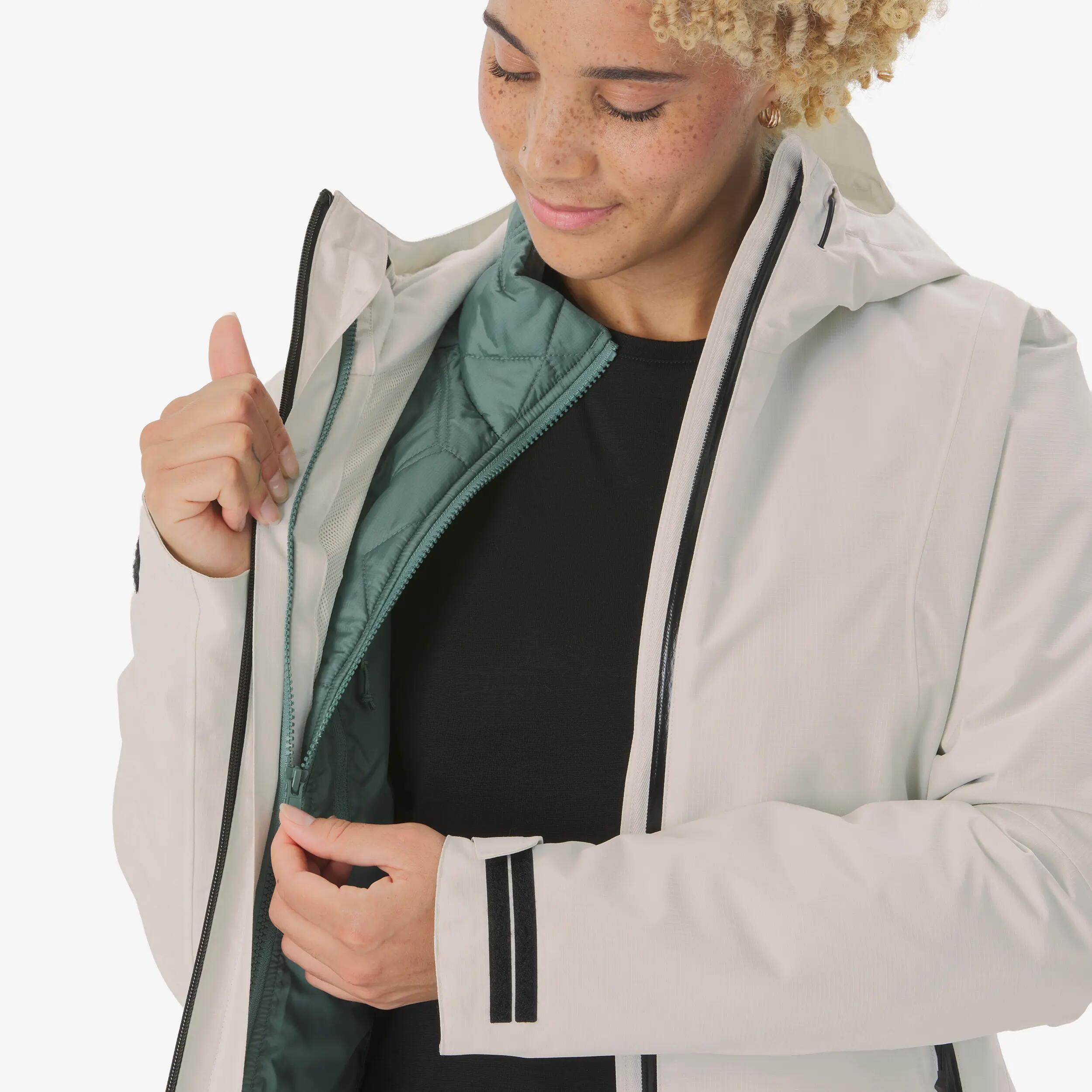 Men Waterproof Warm Modular 3-in-1 Jacket -10°C Beige -  3