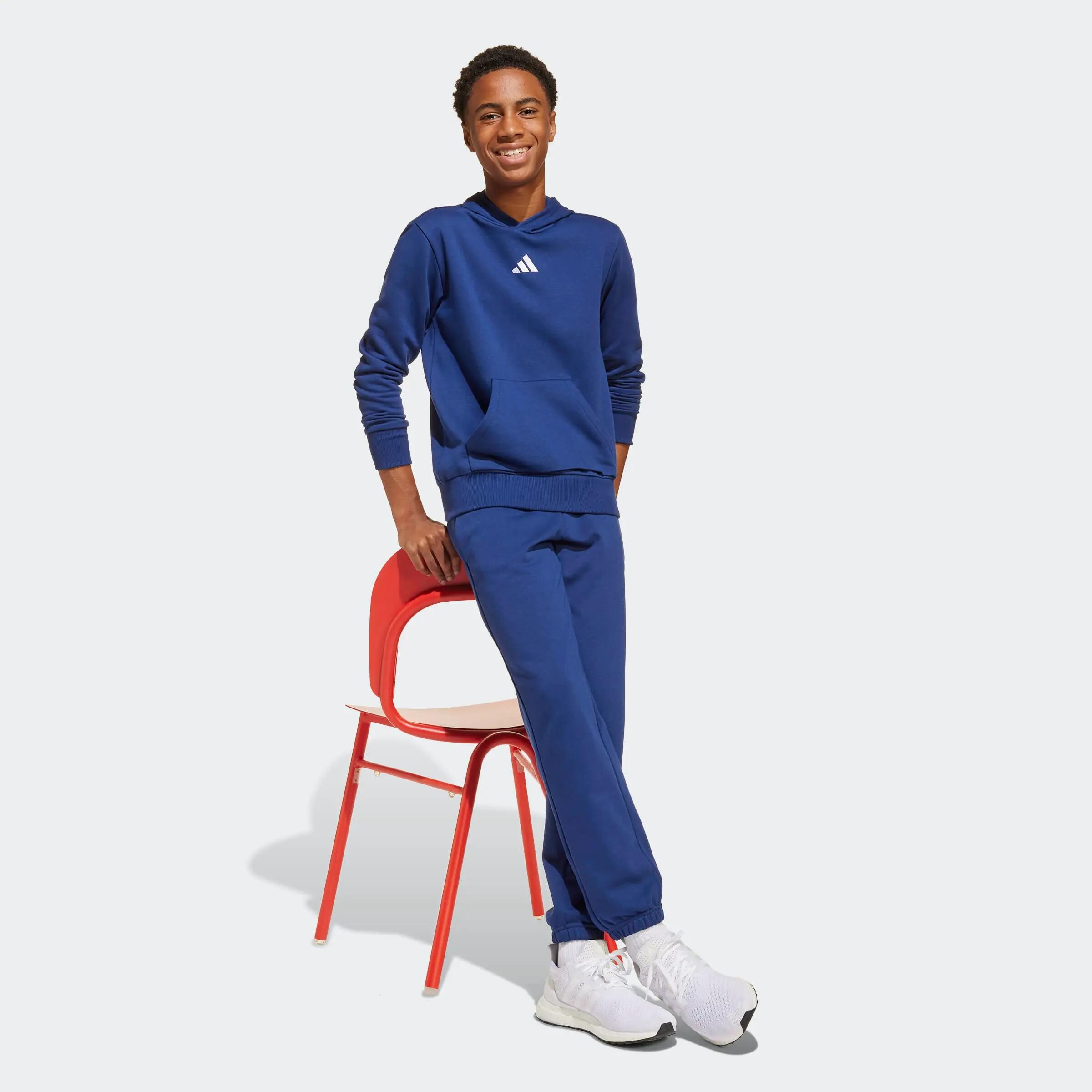 Sweat à capuche adidas Essentials Enfant bleu 4/8