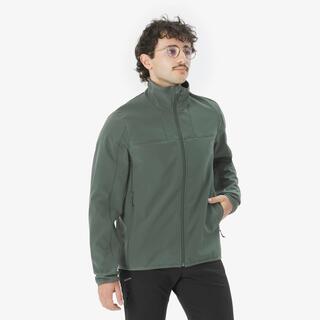Men Trekking Windproof Softshell Jacket - MT100 Grey