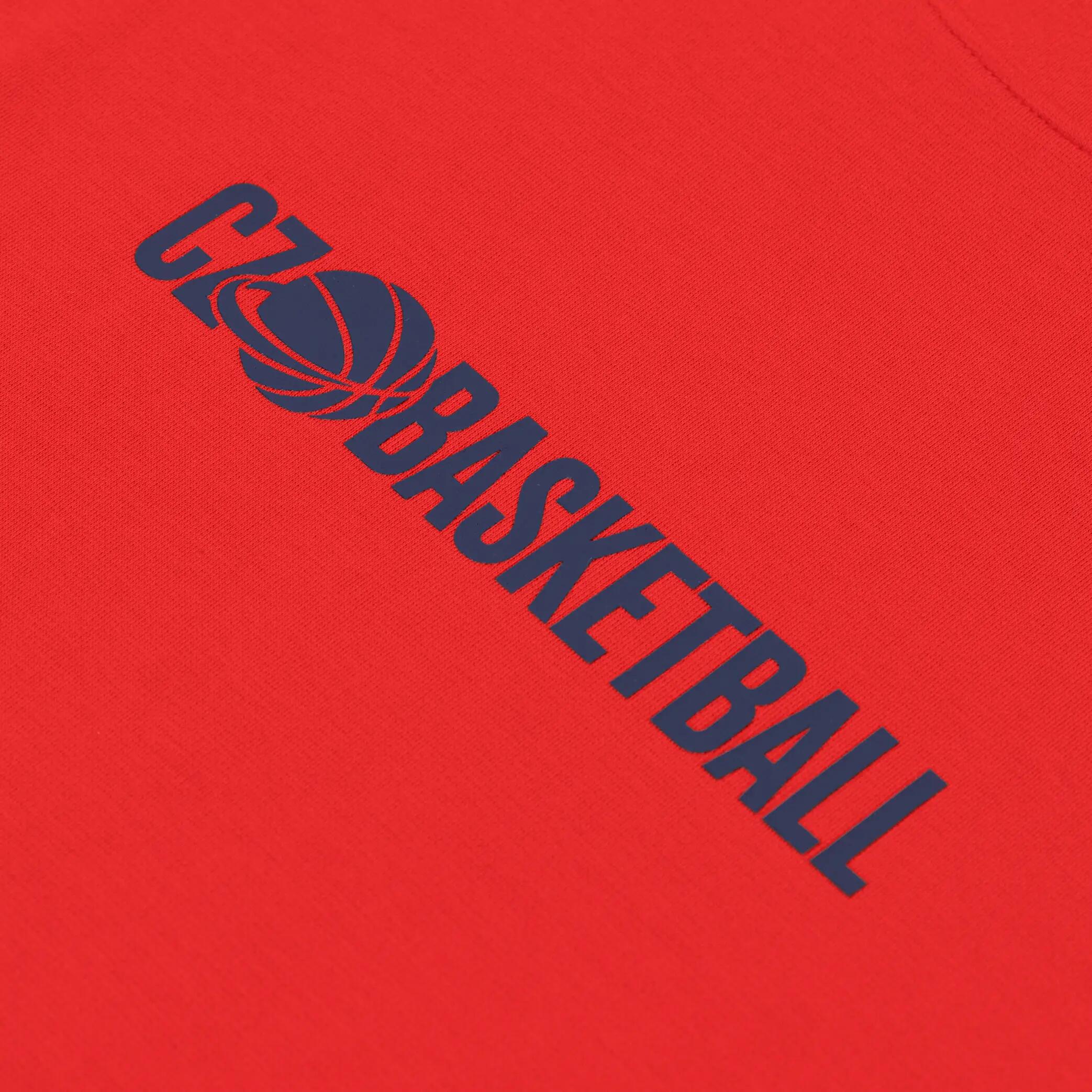 Pánské basketbalové tričko CZ Basketball červené 3/3