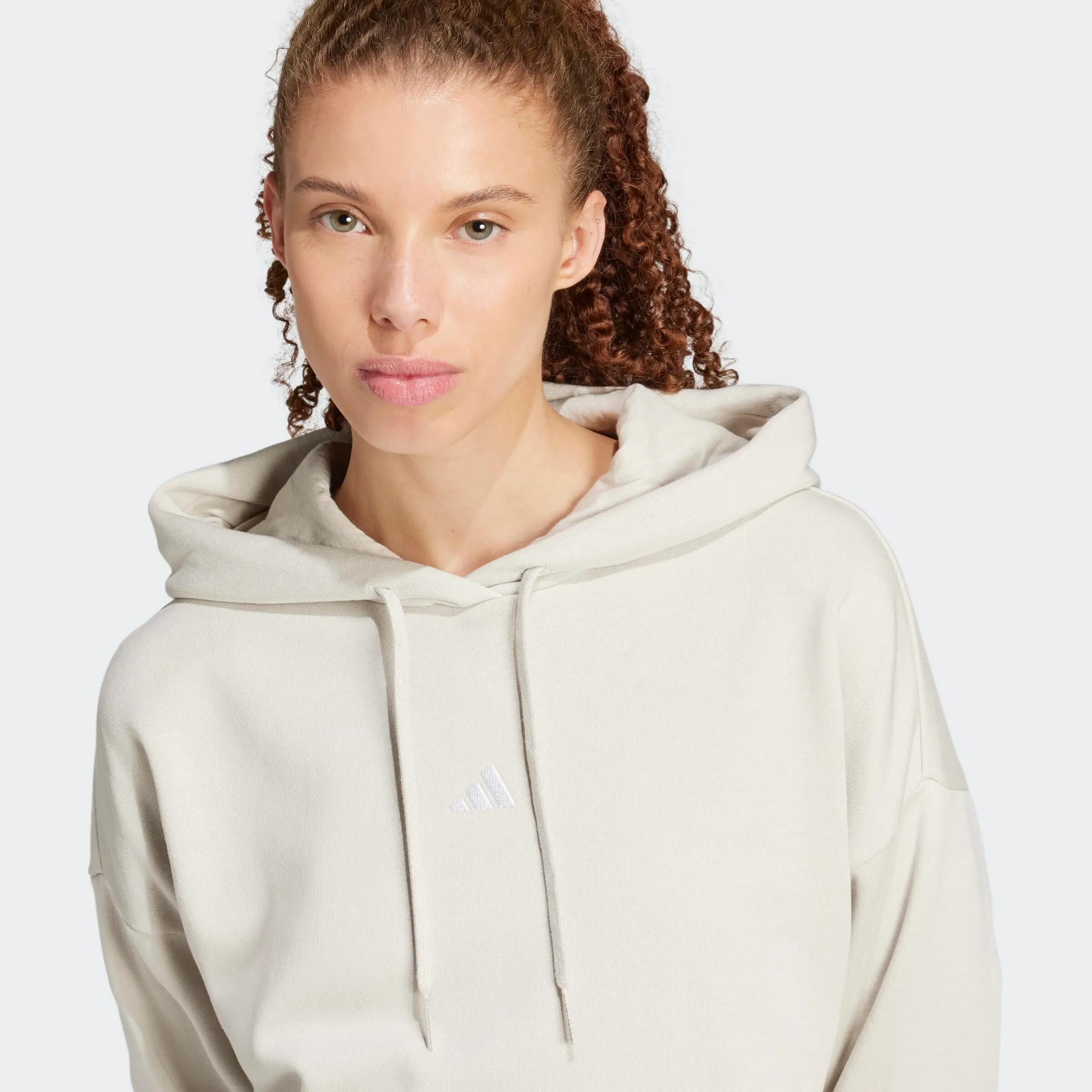 Sweat à capuche adidas Essentials Feel Cozy Femme beige 3/5