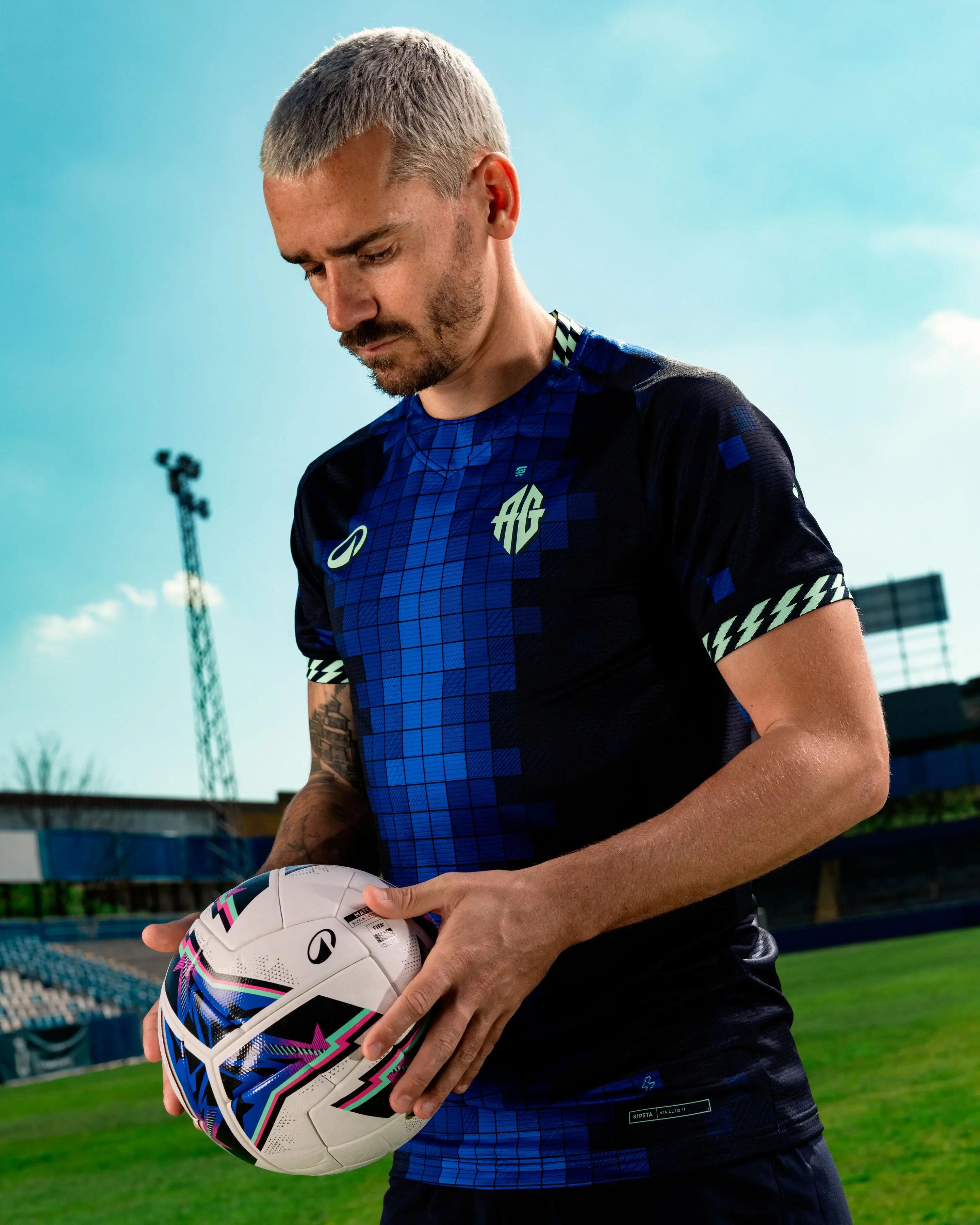 Maillot de football Viralto II AG A.Griezmann Marine, bleu et vert. 9/9