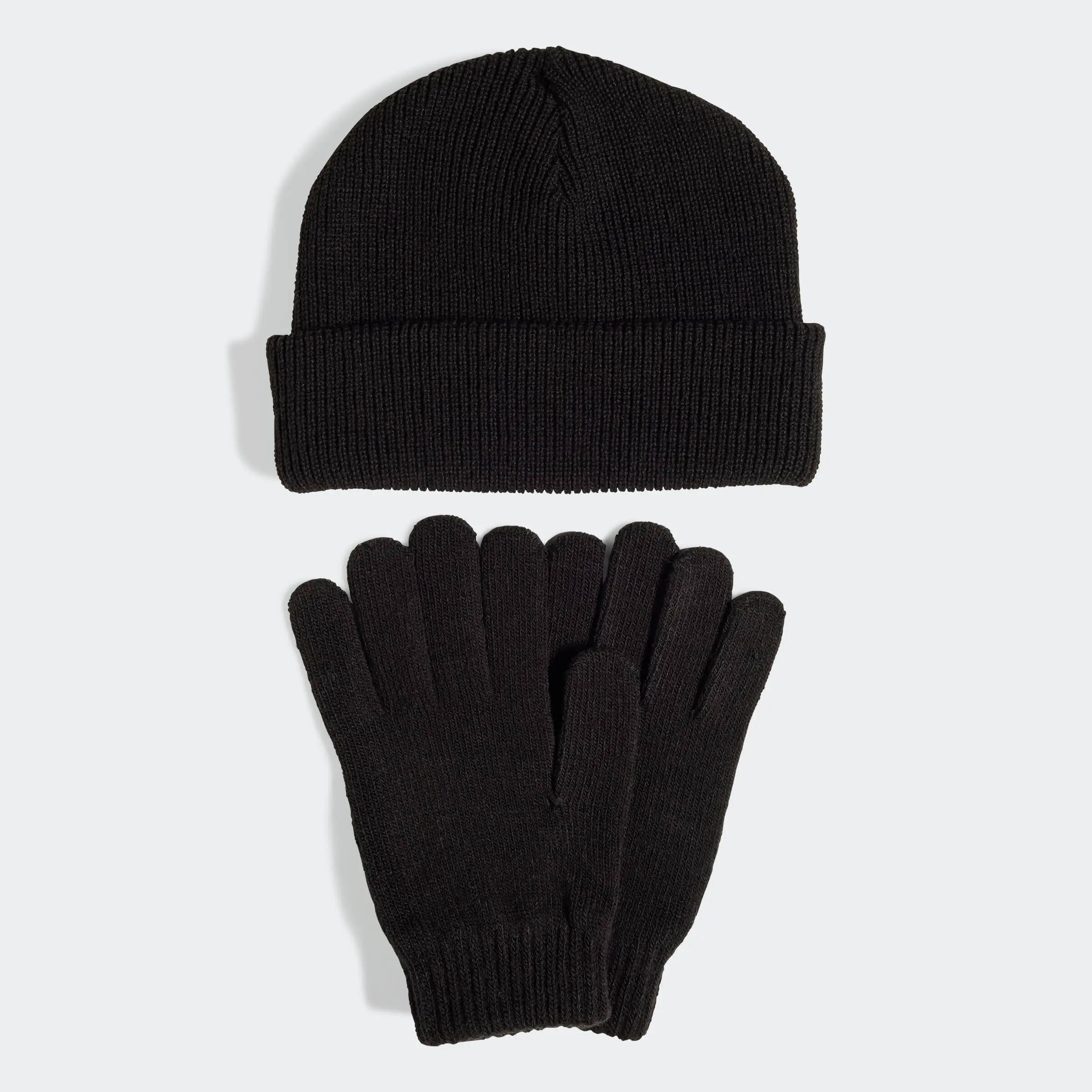 Pack Bonnet et gants Adidas Glove Noir unisexe 4/4