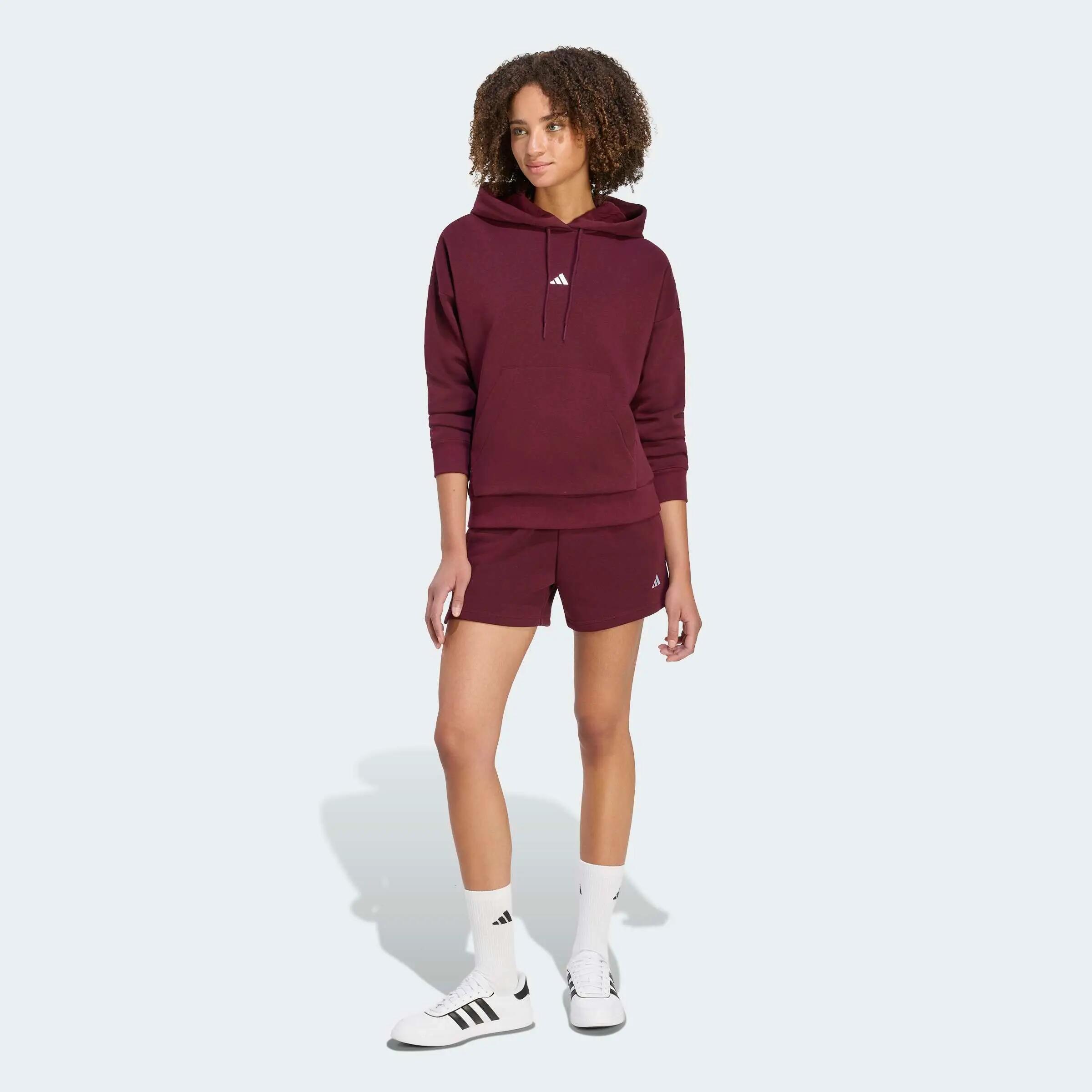 Sweat à capuche Adidas Essentials Feel Cozy Femme Bordeaux 6/6