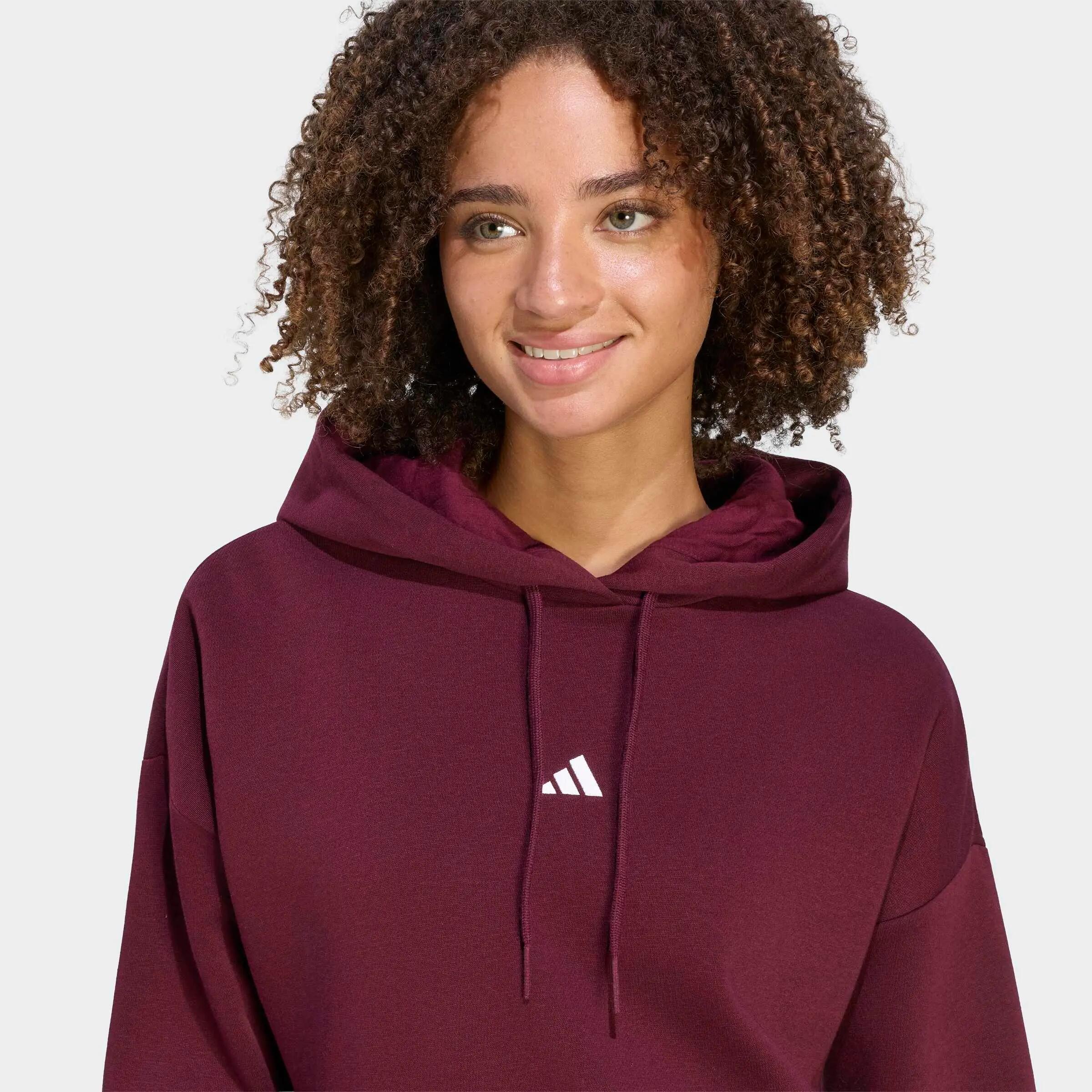Sweat à capuche Adidas Essentials Feel Cozy Femme Bordeaux 2/6