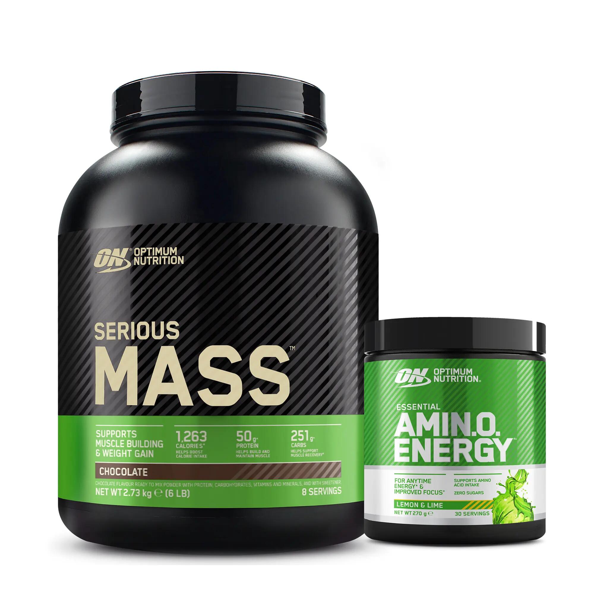 Optimum Serious Mass Karbonhidrat Tozu - Çikolata + Amino Energy 1/3