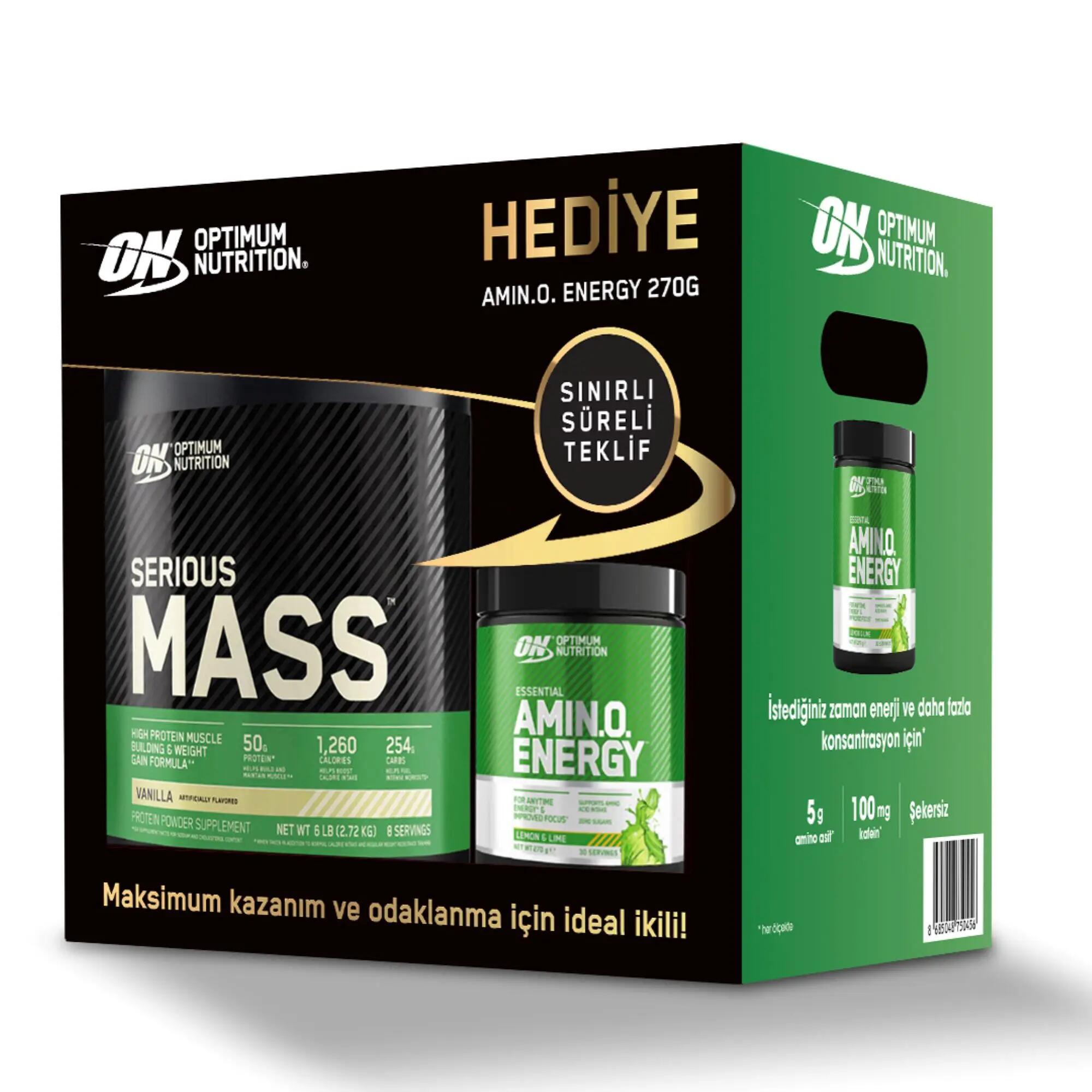 Optimum Serious Mass Karbonhidrat Tozu - Çikolata + Amino Energy 2/3