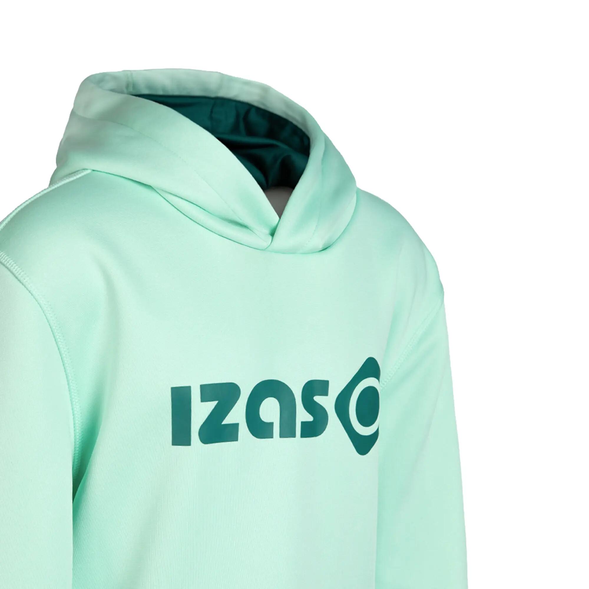 Sudadera de montaña y trekking con Capucha Niños Izas Bronson Verde Agua 3/3